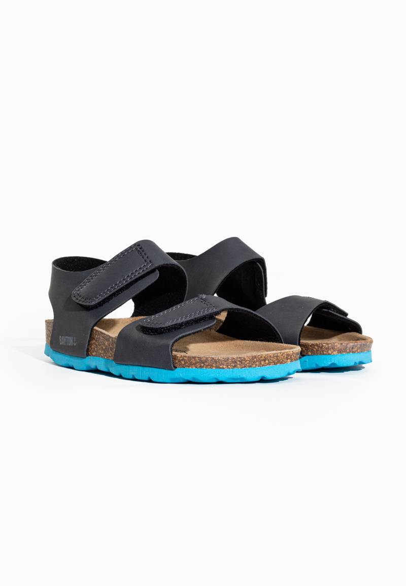 Ulys Dark Grey Multi-Strap Sandals