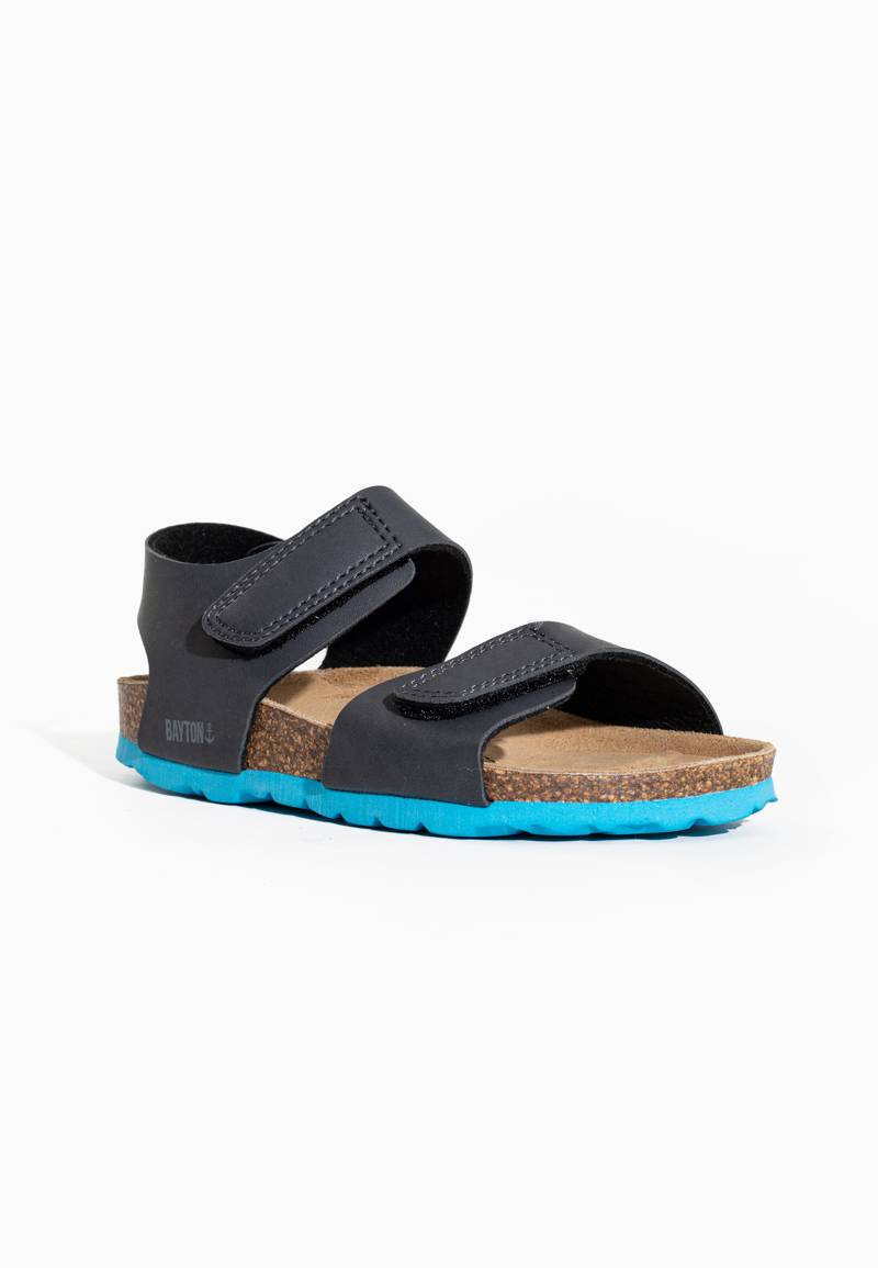 Ulys Dark Grey Multi-Strap Sandals