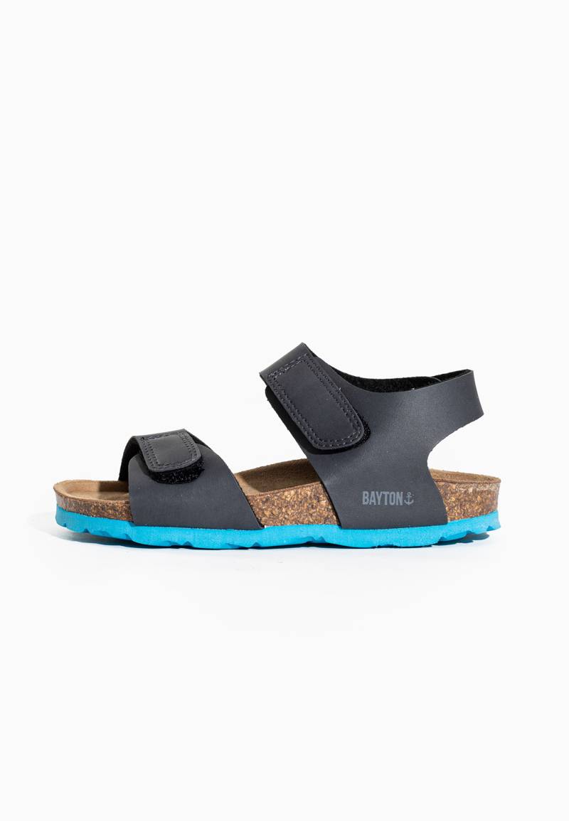 Ulys Dark Grey Multi-Strap Sandals