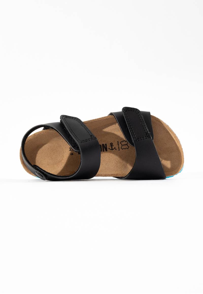 Ulys Black Multi-Strap Sandals