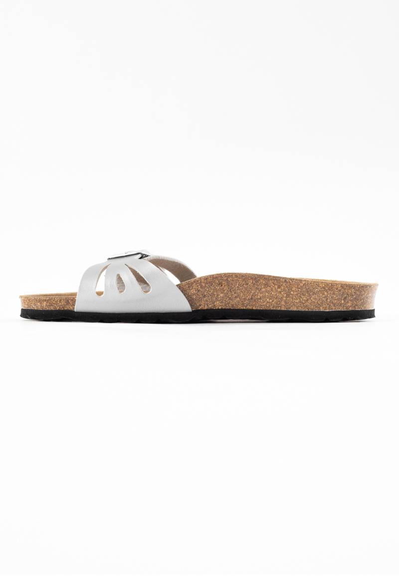 Silver Athena 1 Strap Sandals