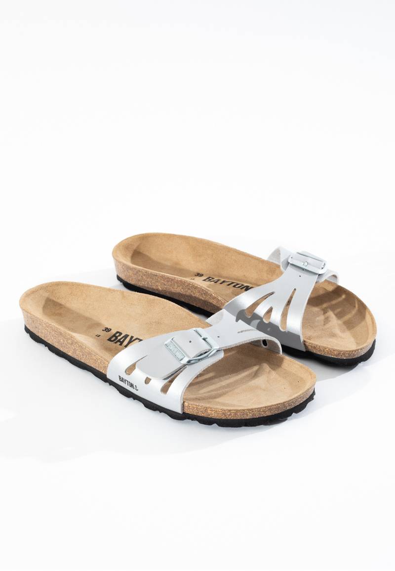 Silver Athena 1 Strap Sandals