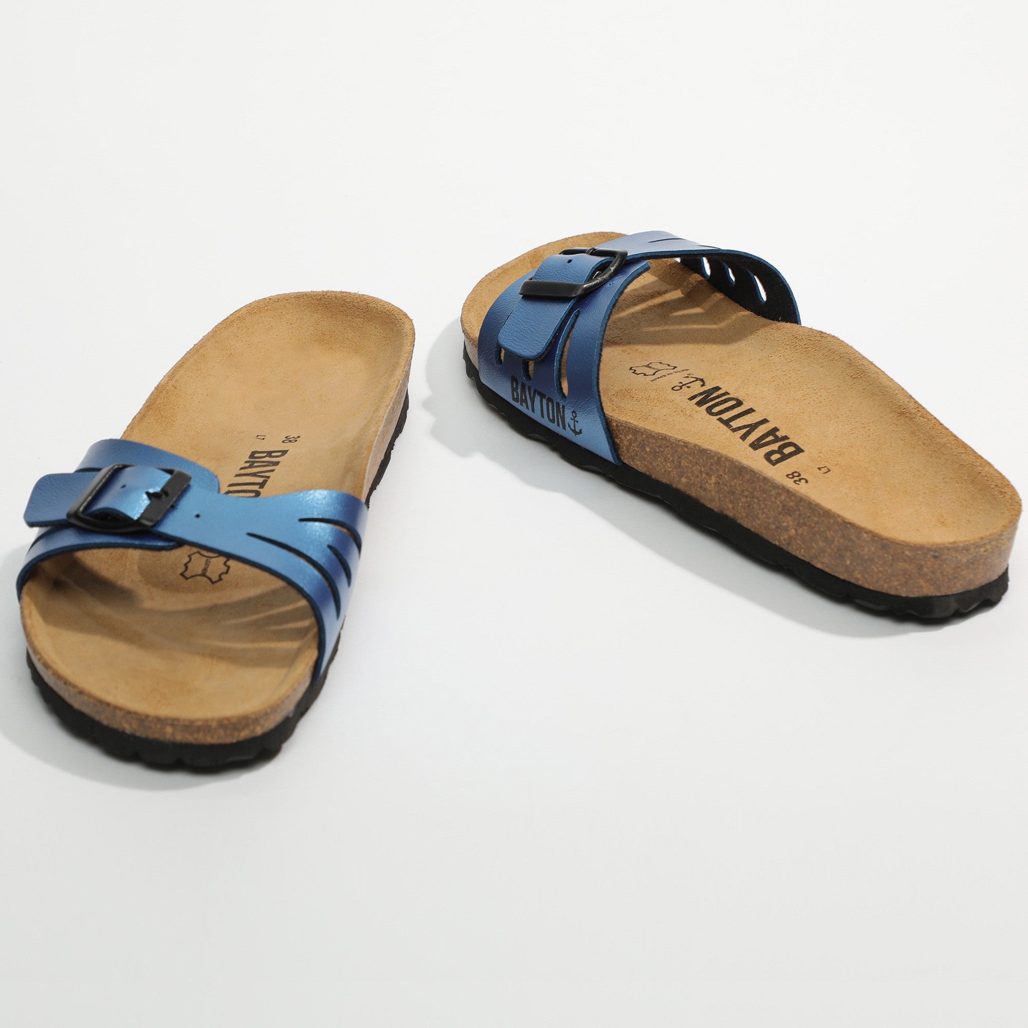 Sandalias Athena azul con 1 tira