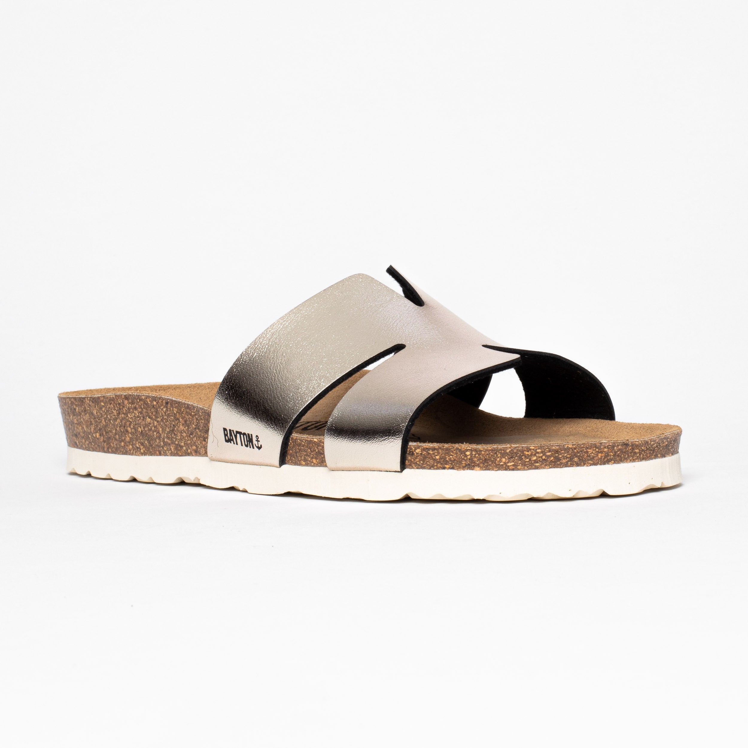 Djone Gold 1 Strap Sandals