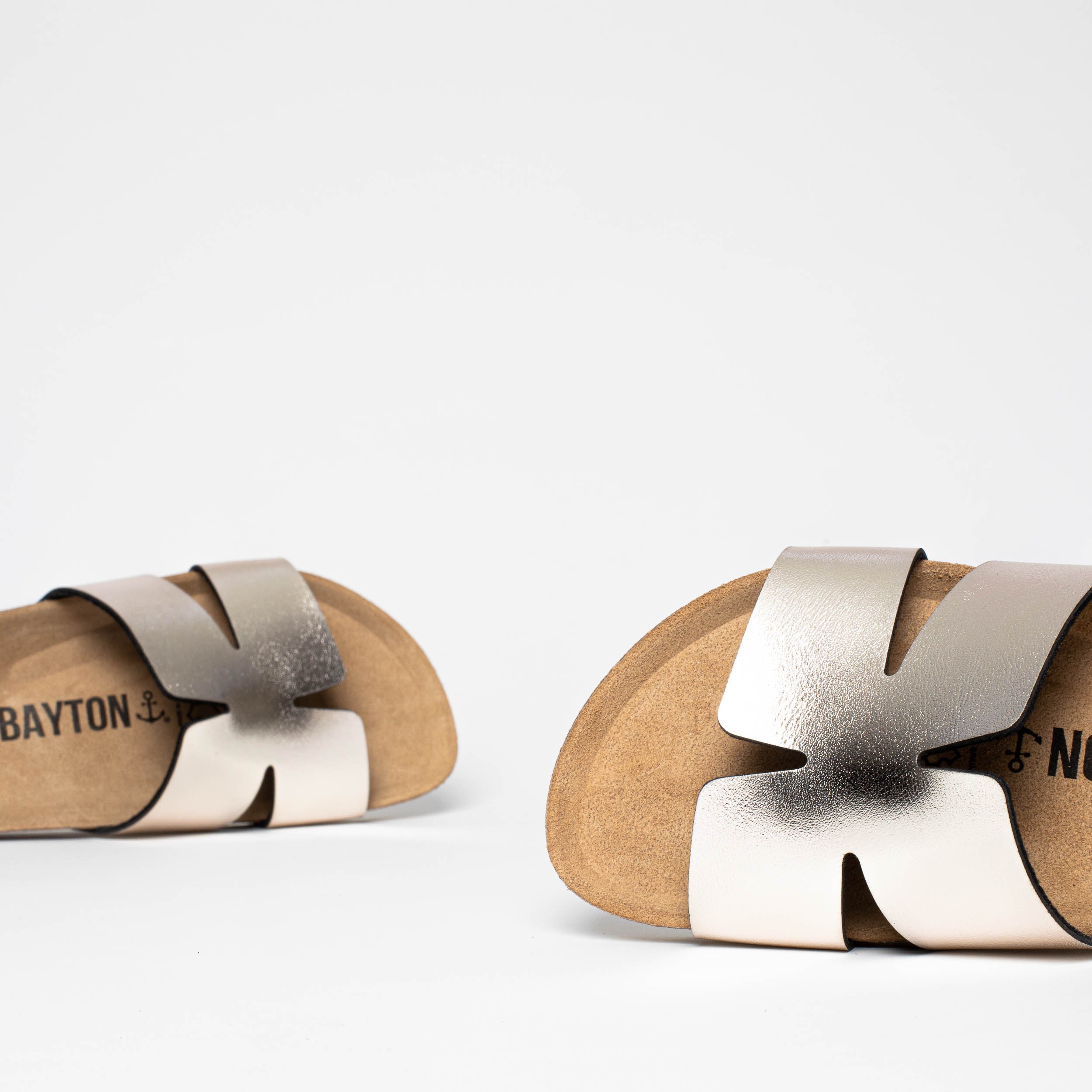 Djone Gold 1 Strap Sandals