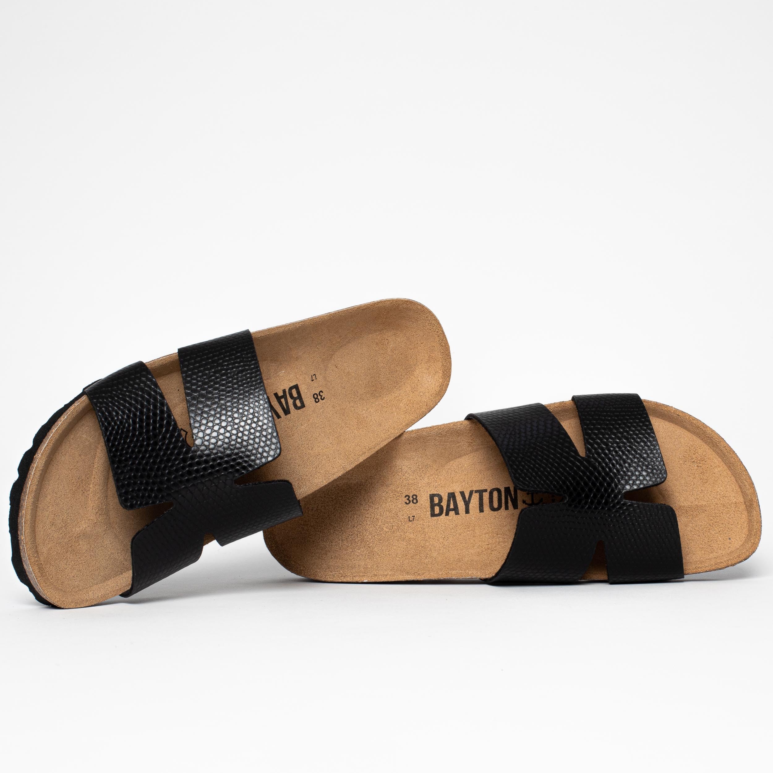 Djone 1 Strap Sandals Black