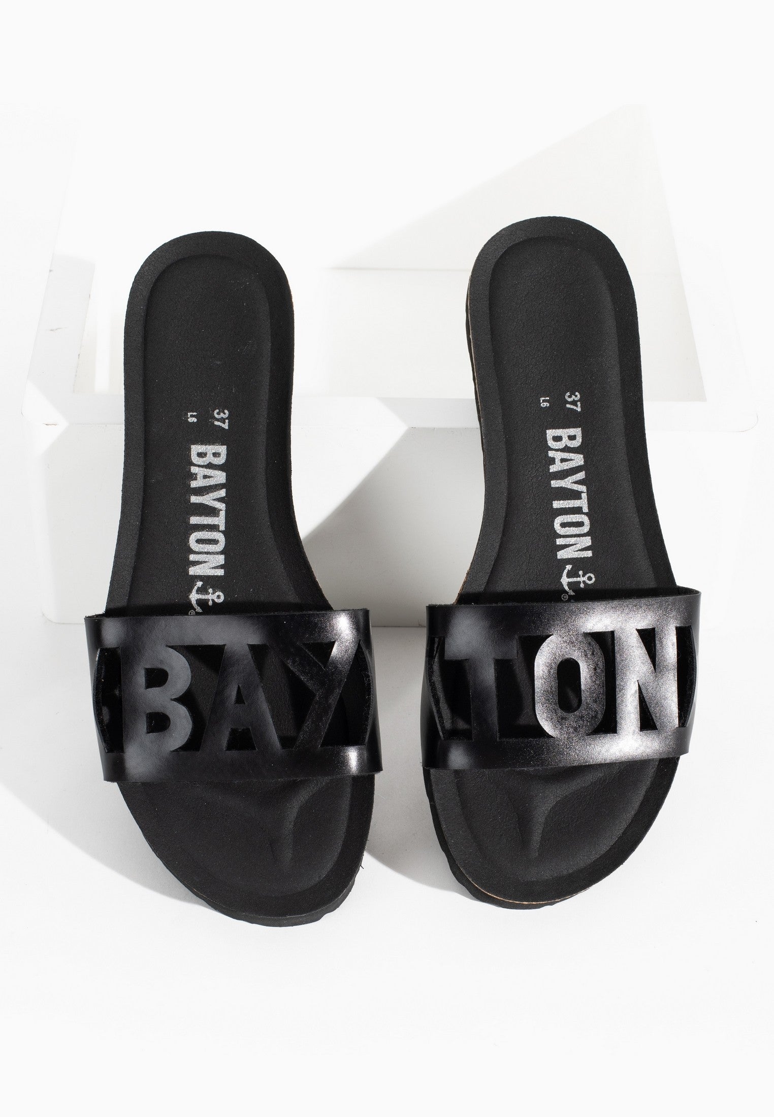 Sandales 1 Bride Symbole Noir