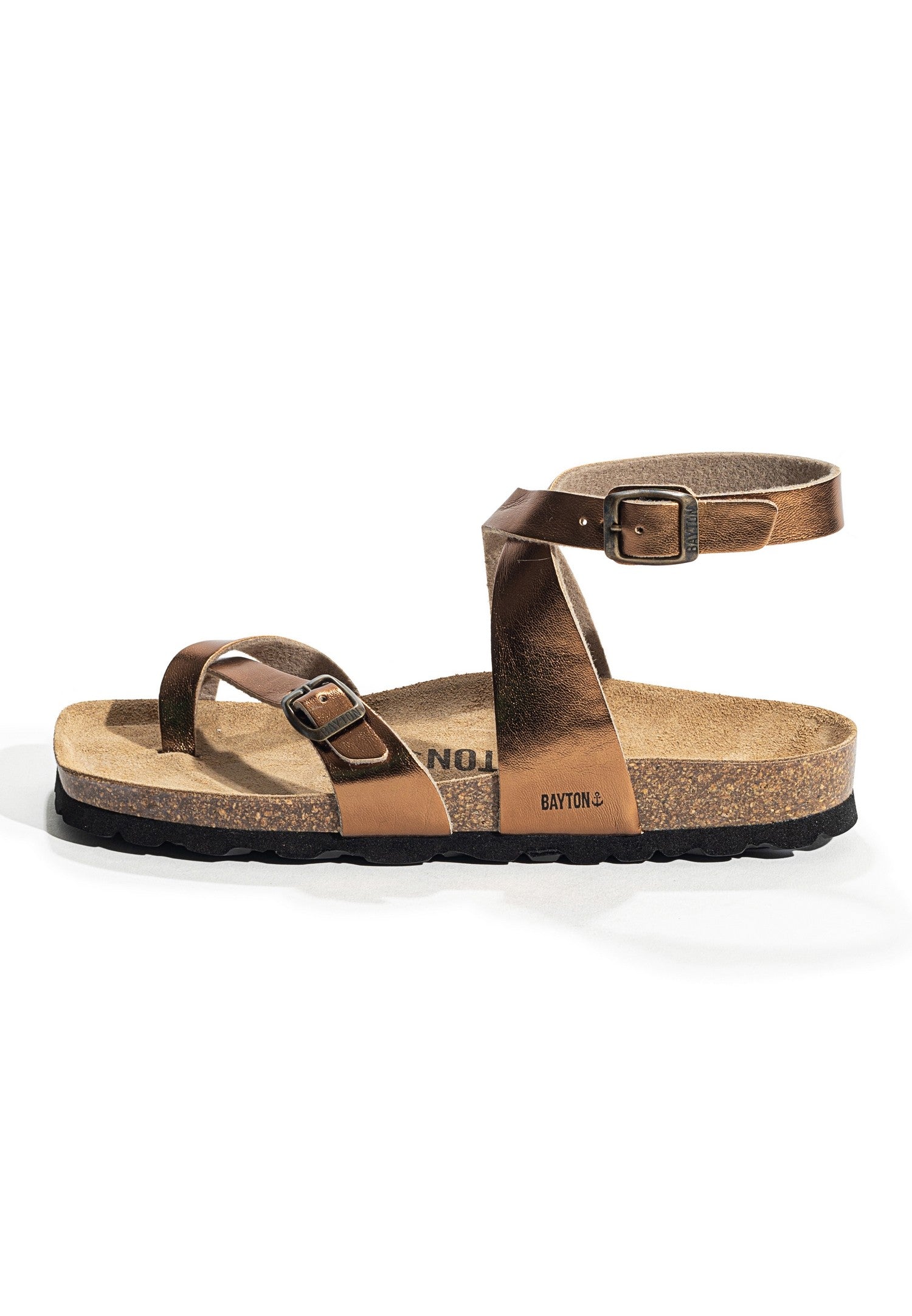 Swan Bronze Toe Post Sandals