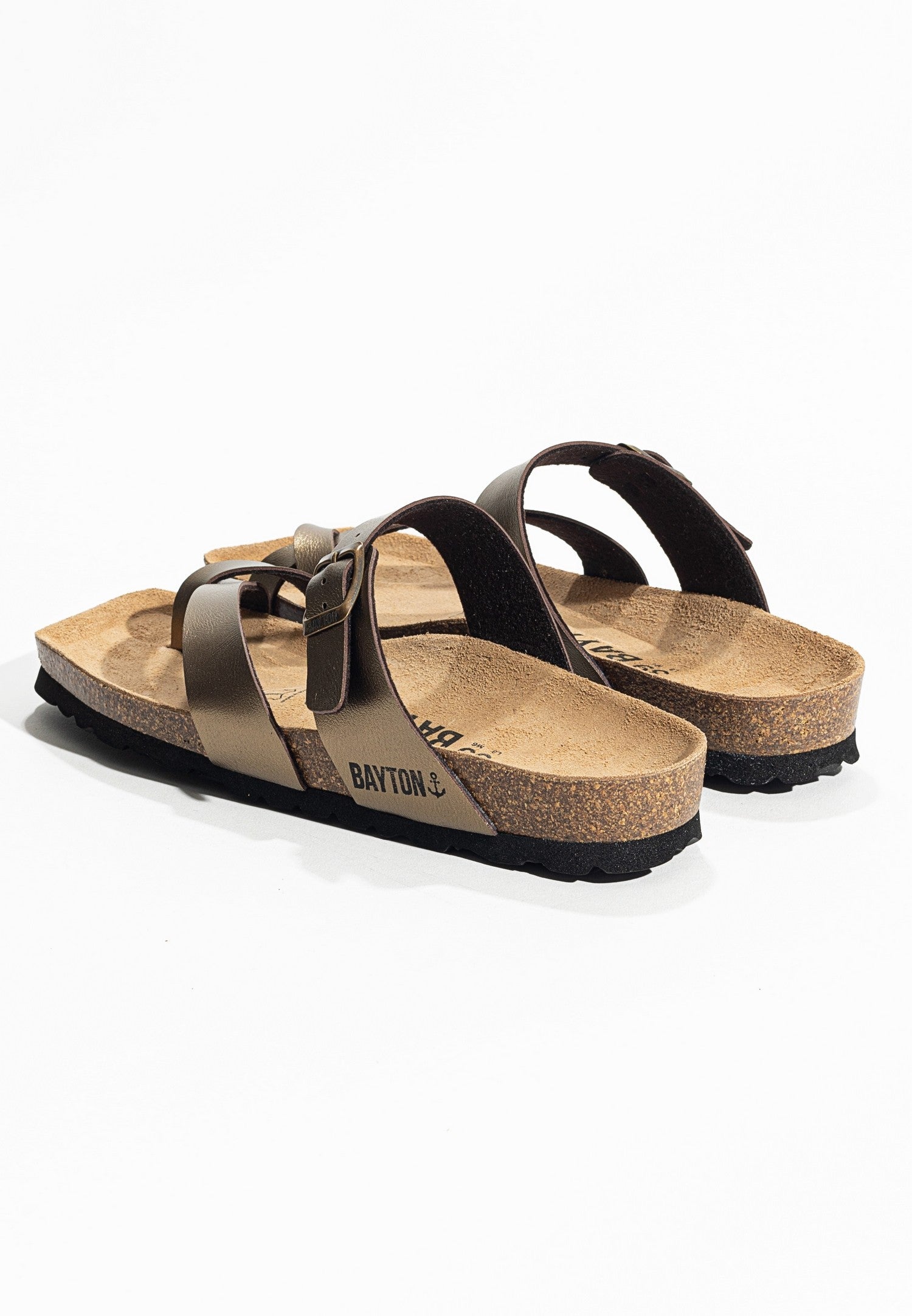 Diane Bronze Toe-Strap Sandals