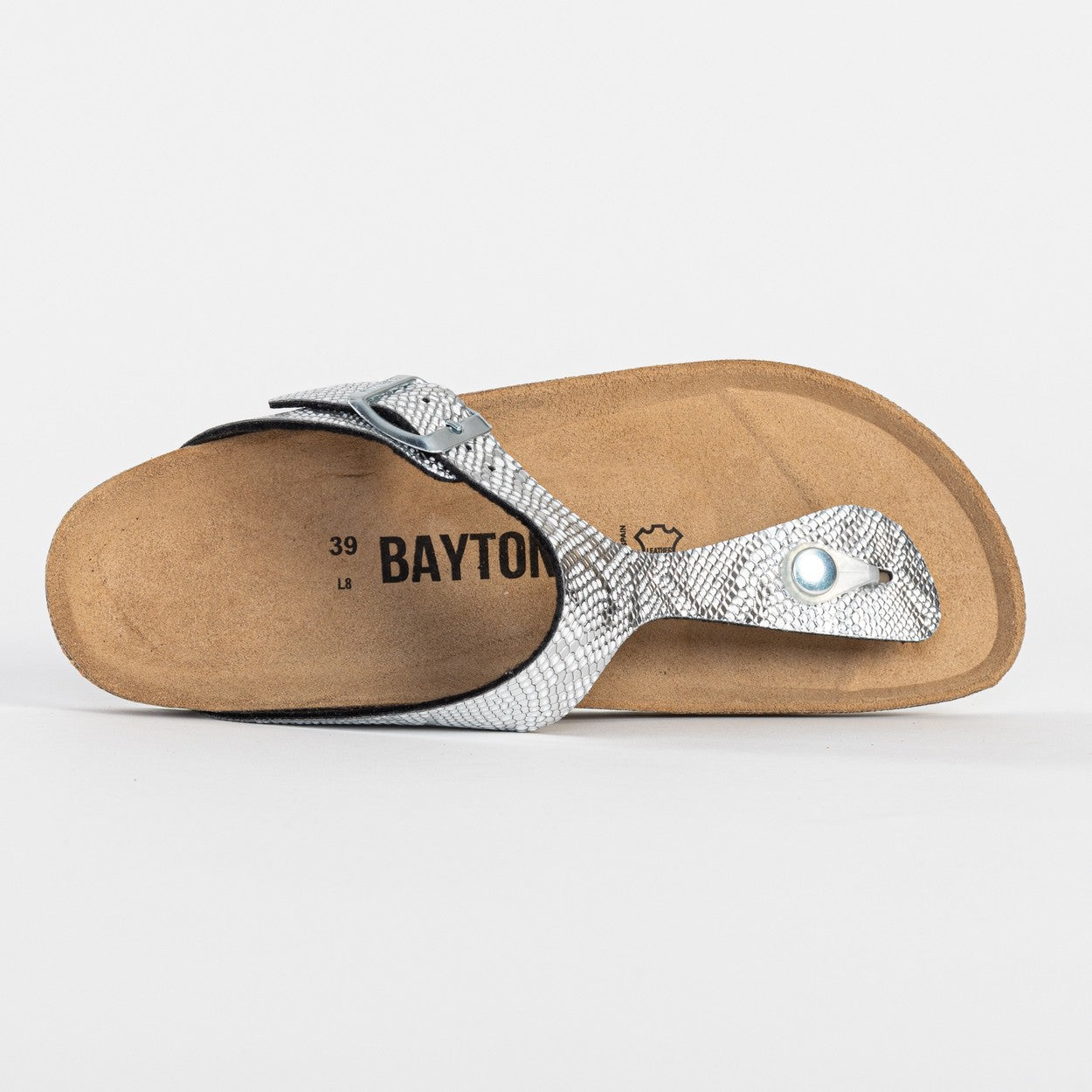 Silver Mercury Toe-Thong Sandals