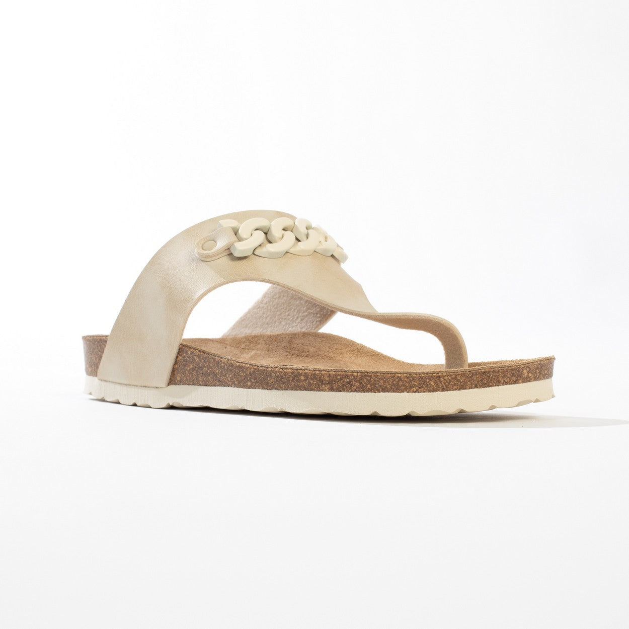 Picola Bronze Toe-Thong Sandals