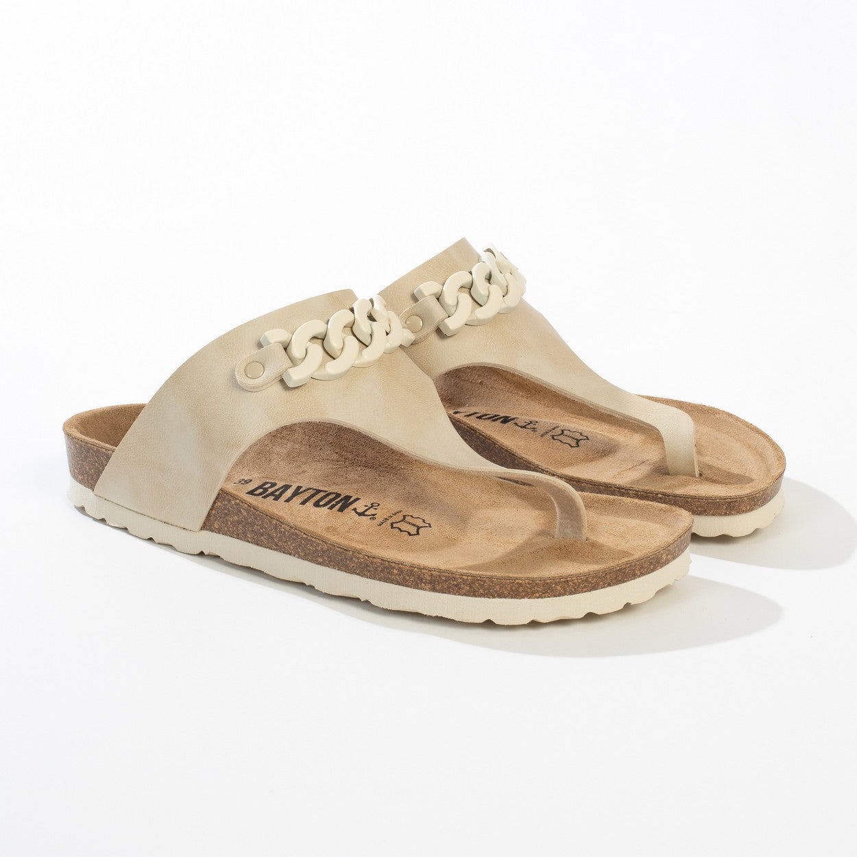 Sandalias con puntera en bronce Picola