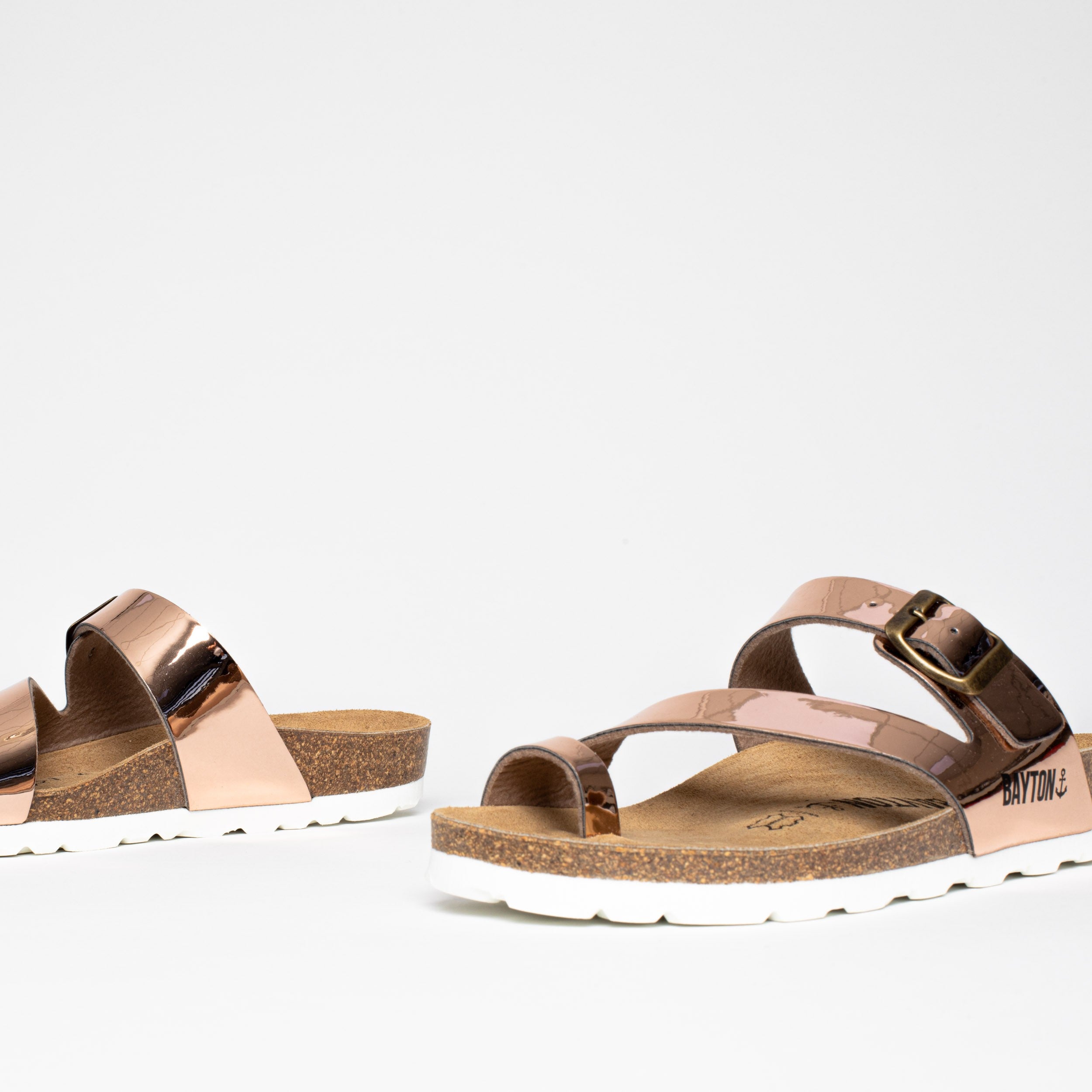 Biscay Rose Gold Open Toe Sandals