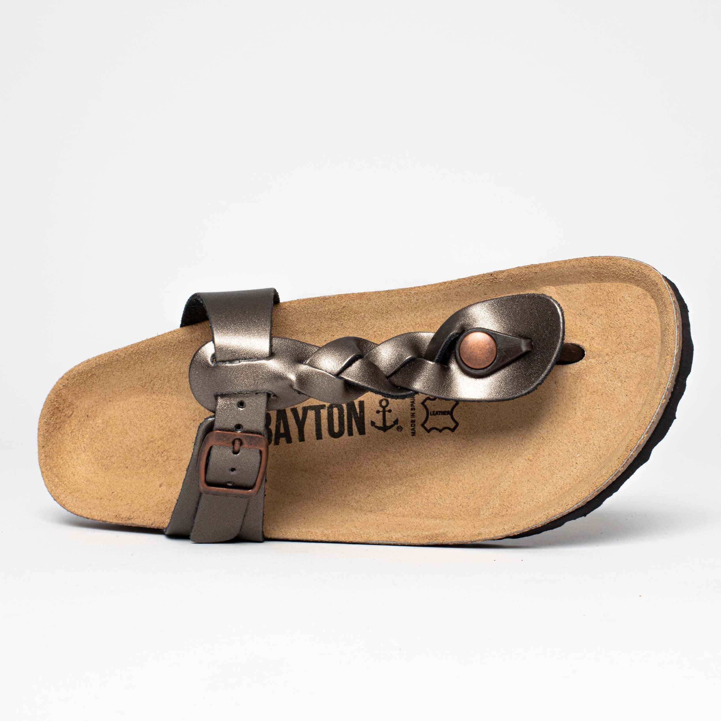 Huelva Copper Toe-Thong Sandals