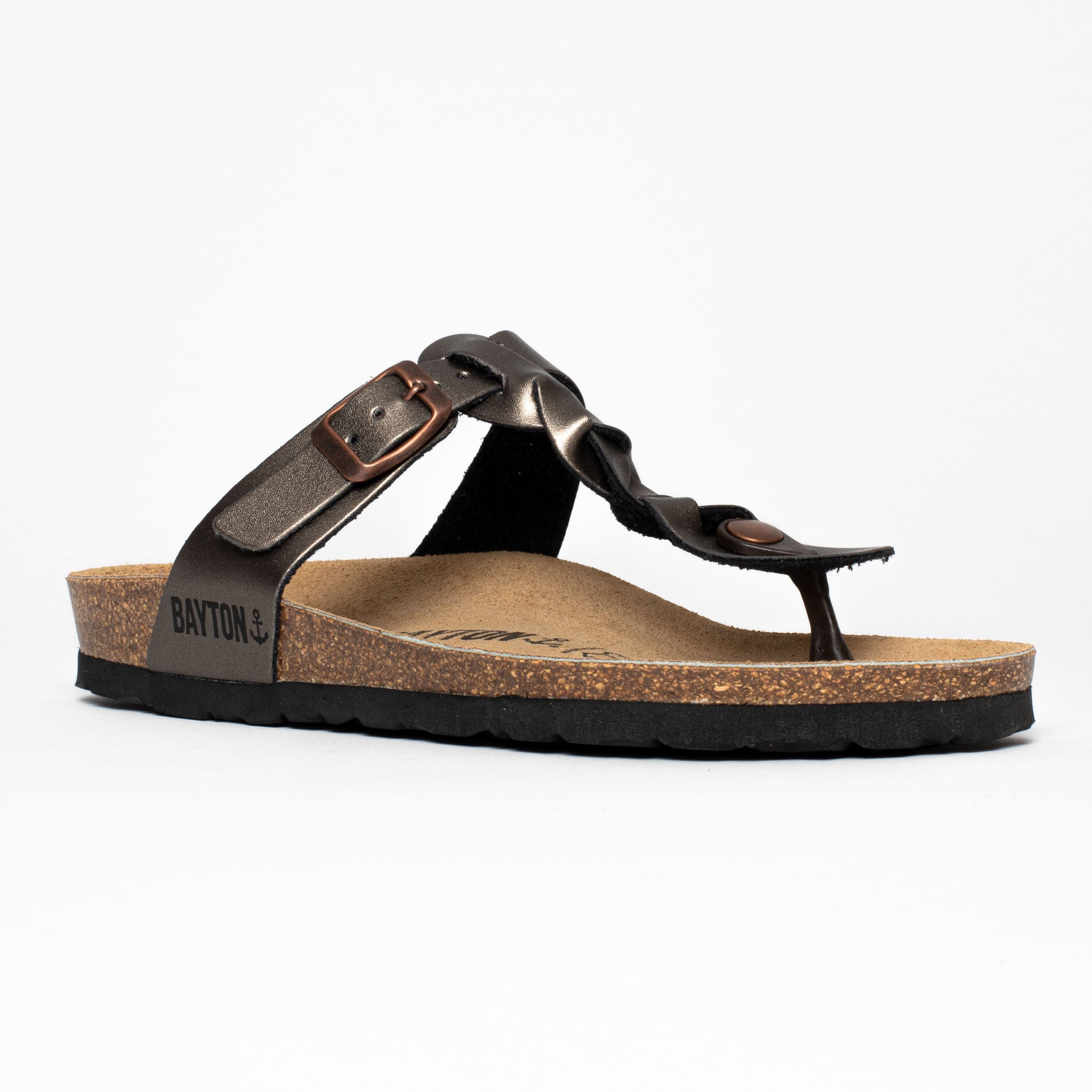 Huelva Copper Toe-Thong Sandals