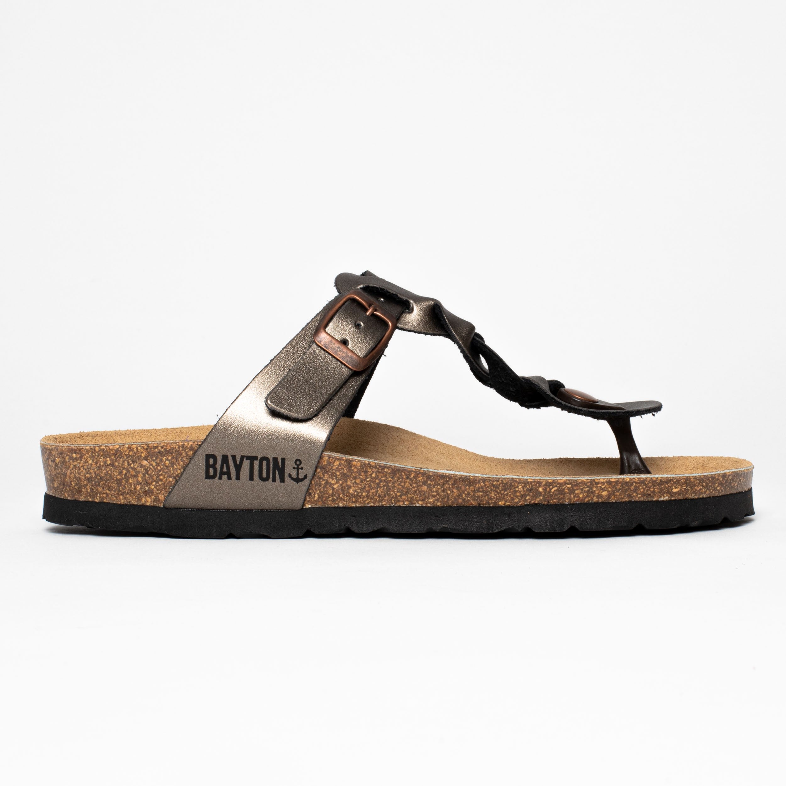 Huelva Copper Toe-Thong Sandals