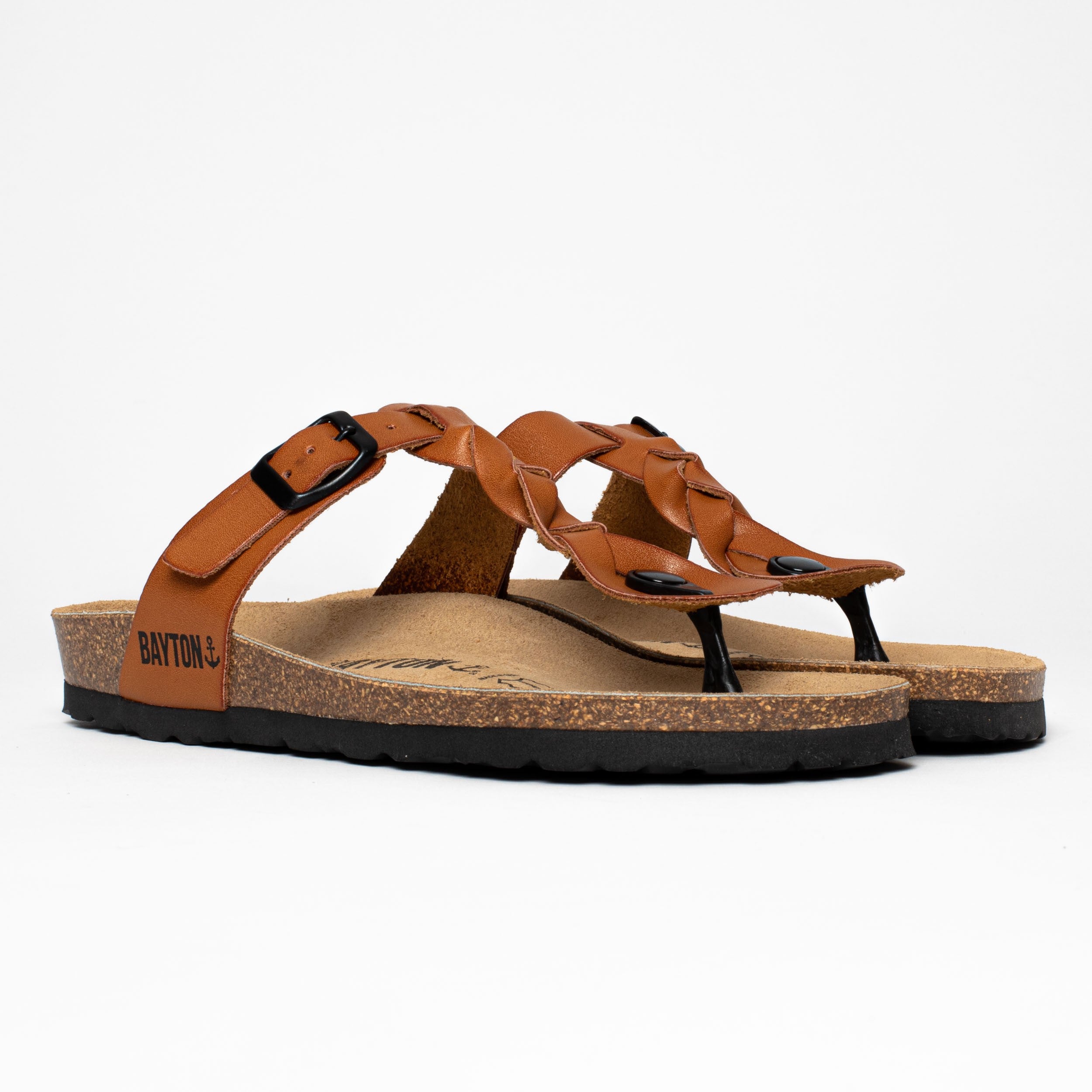 Huelva Tan Toe Post Sandals