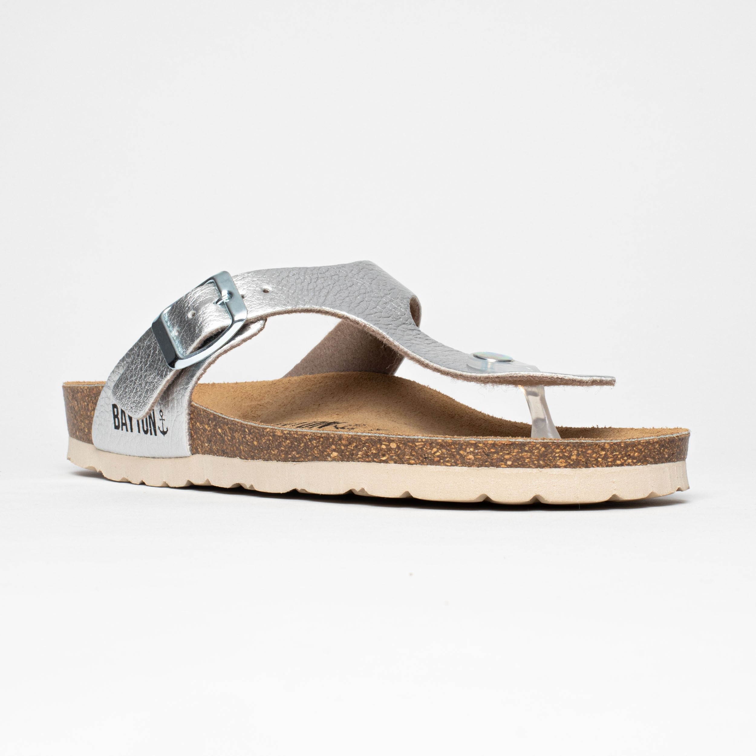 Cordoba Silver Toe-Toe Sandals