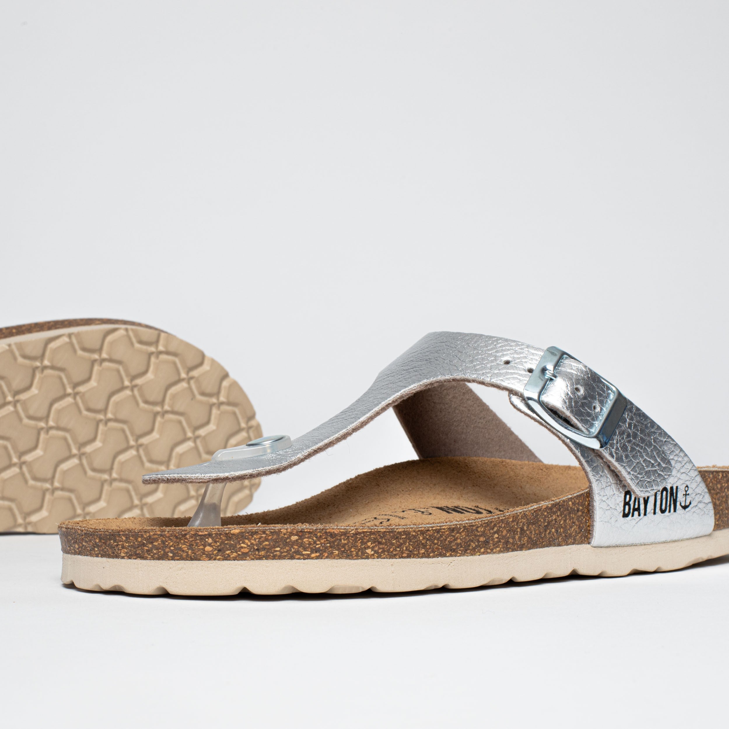 Cordoba Silver Toe-Toe Sandals