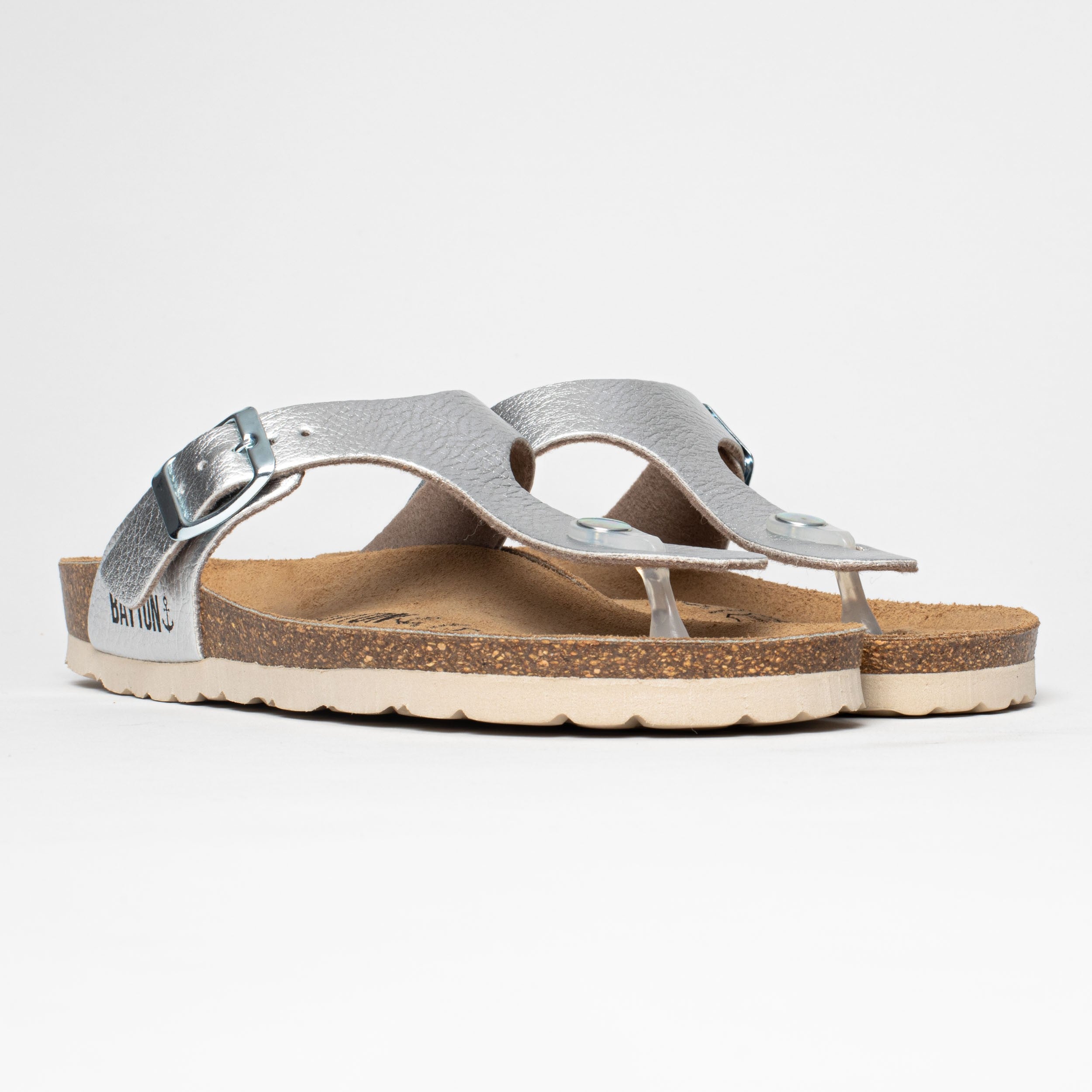 Cordoba Silver Toe-Toe Sandals