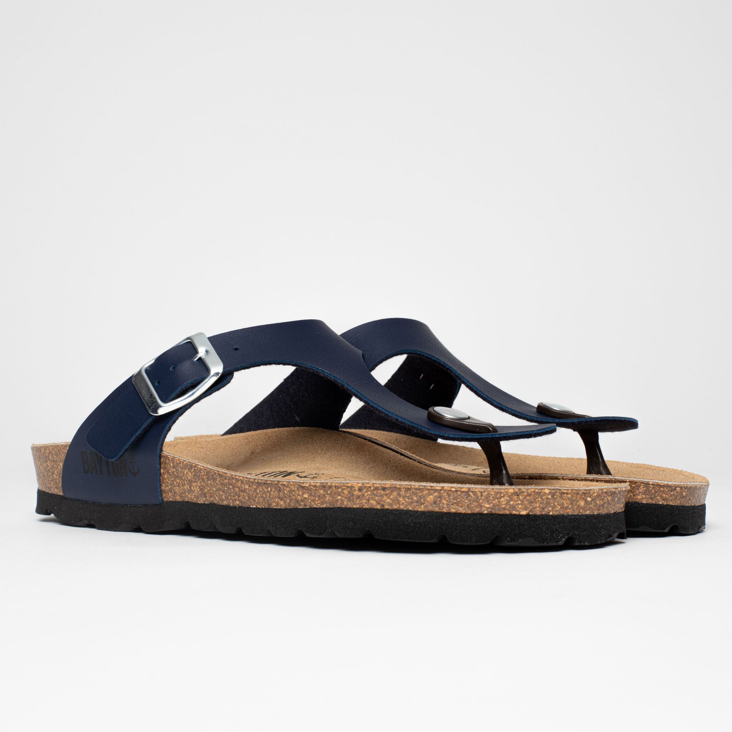 Cairns Navy Blue Toe Post Sandals