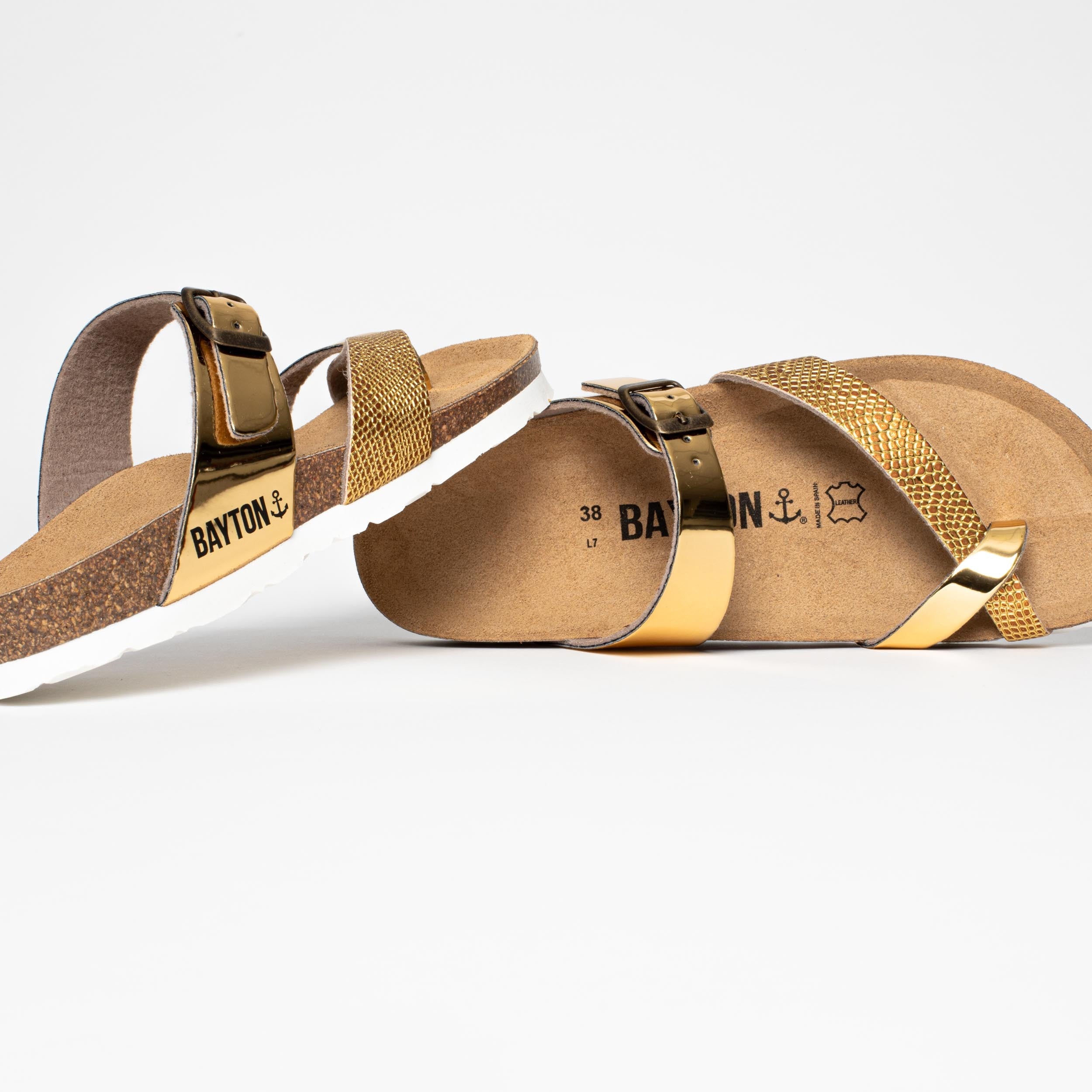 Diane Gold Toe-Toe Sandals