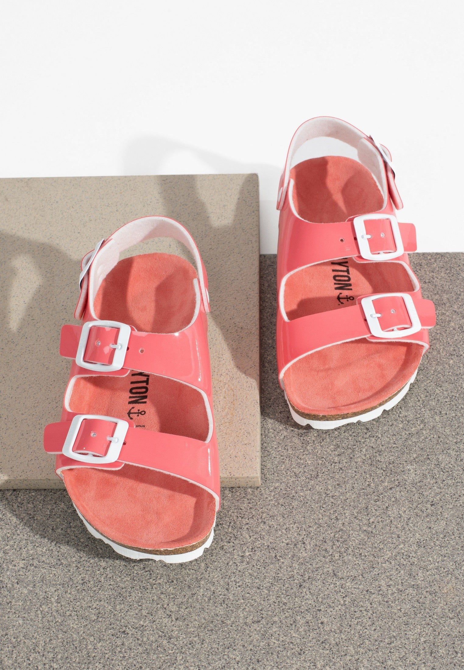 Achilles Pink Multi-Strap Sandals