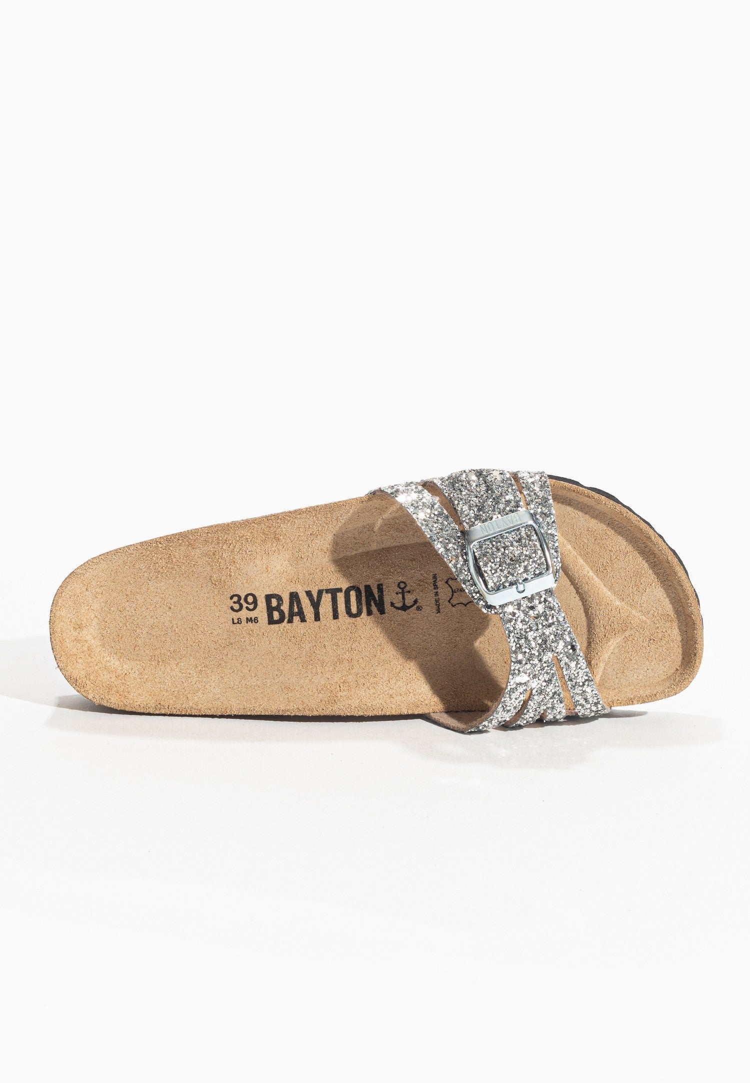 Sandalias Anita Plata Glitter