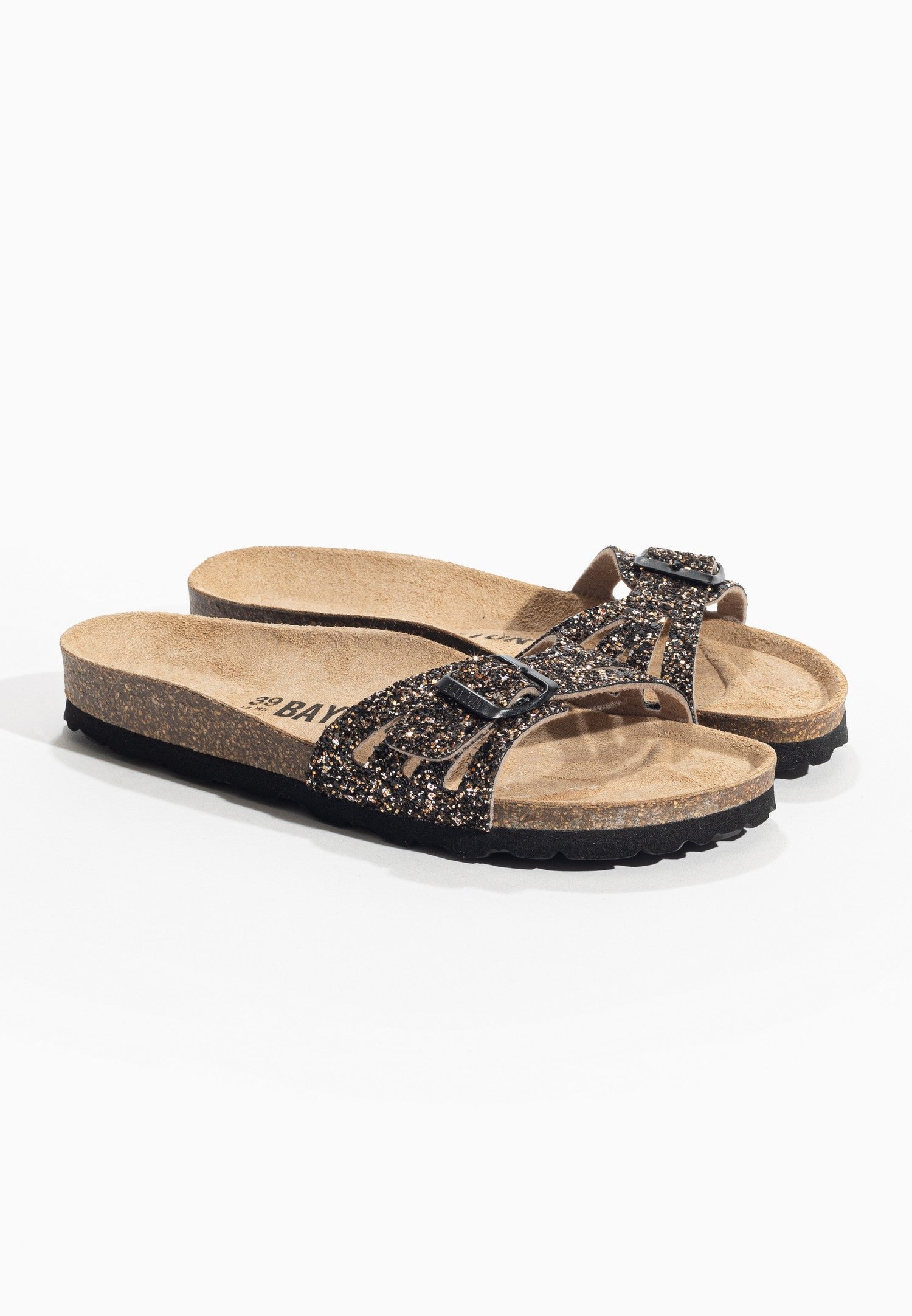 Anita Bronze Glitter 1 Strap Sandals