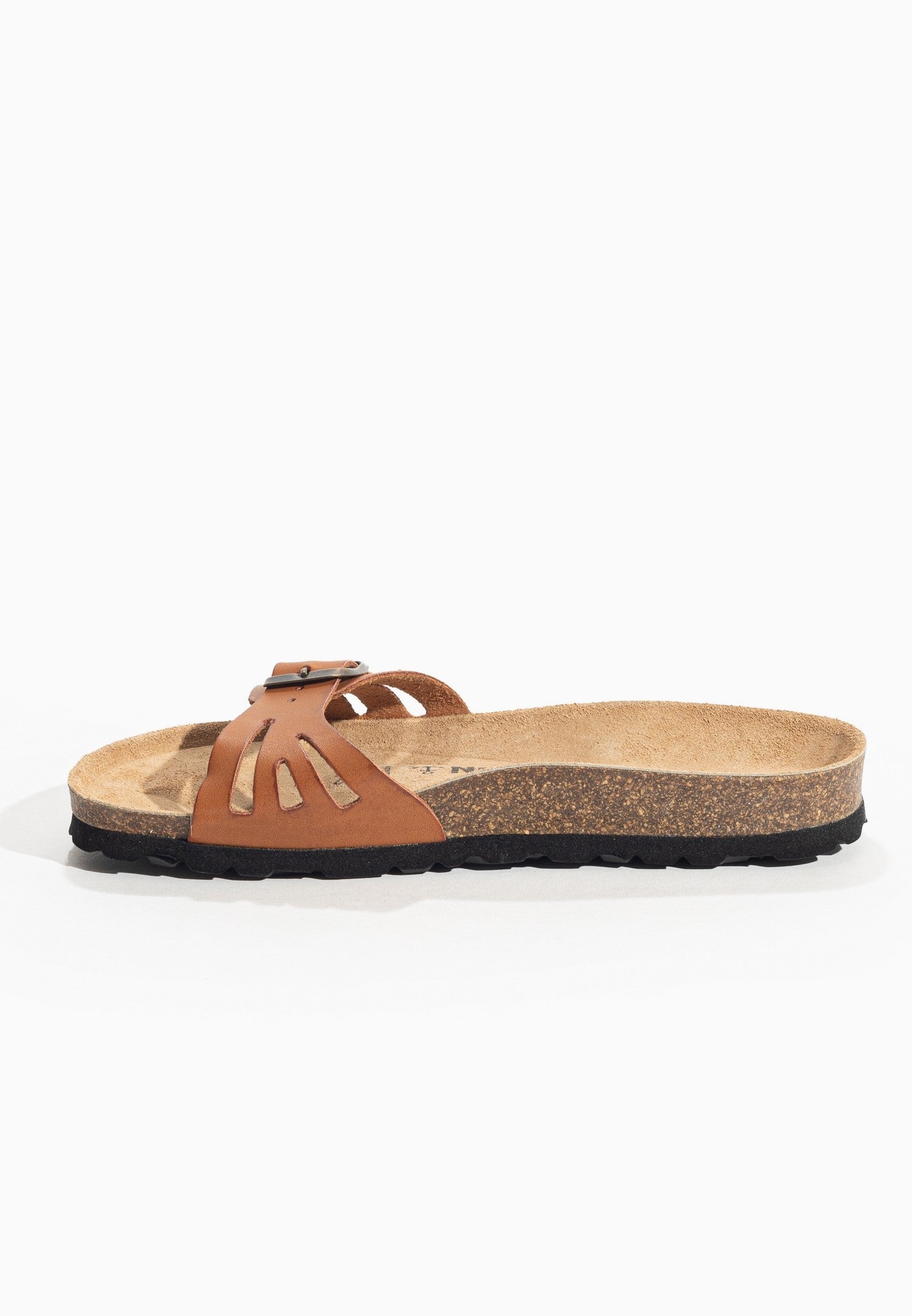 Sandals 1 Strap Anita Camel 100% Leather