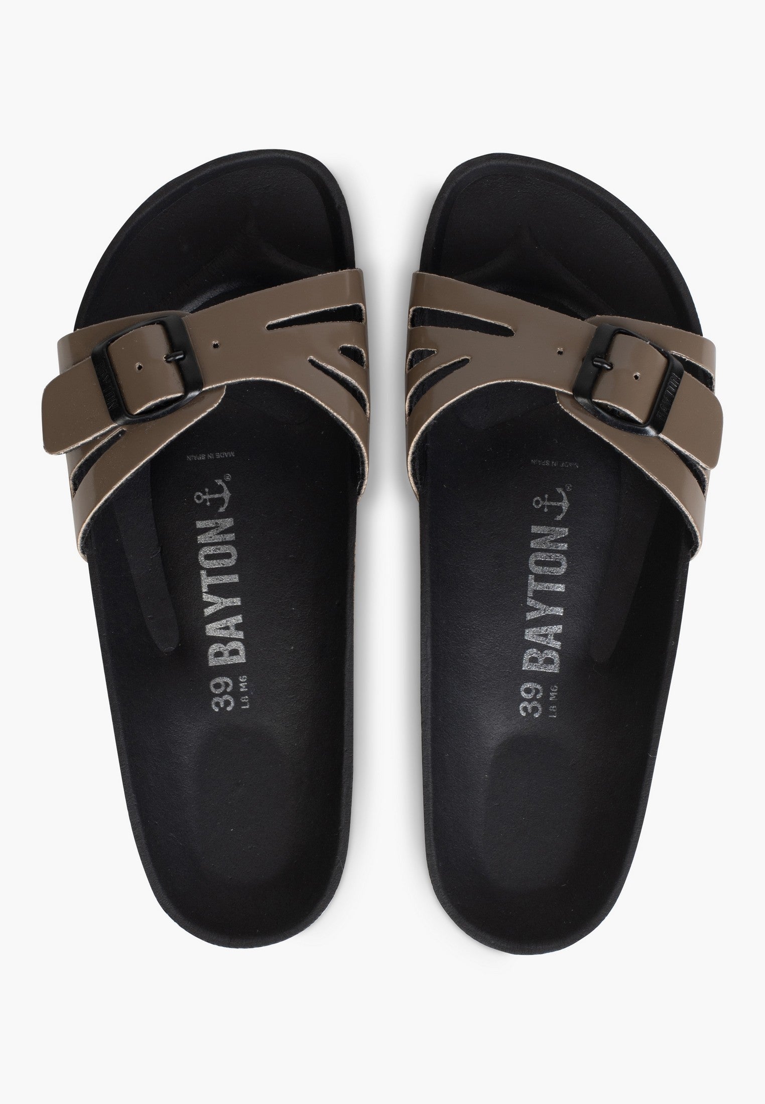 Athena Anthracite 1 Strap Sandals