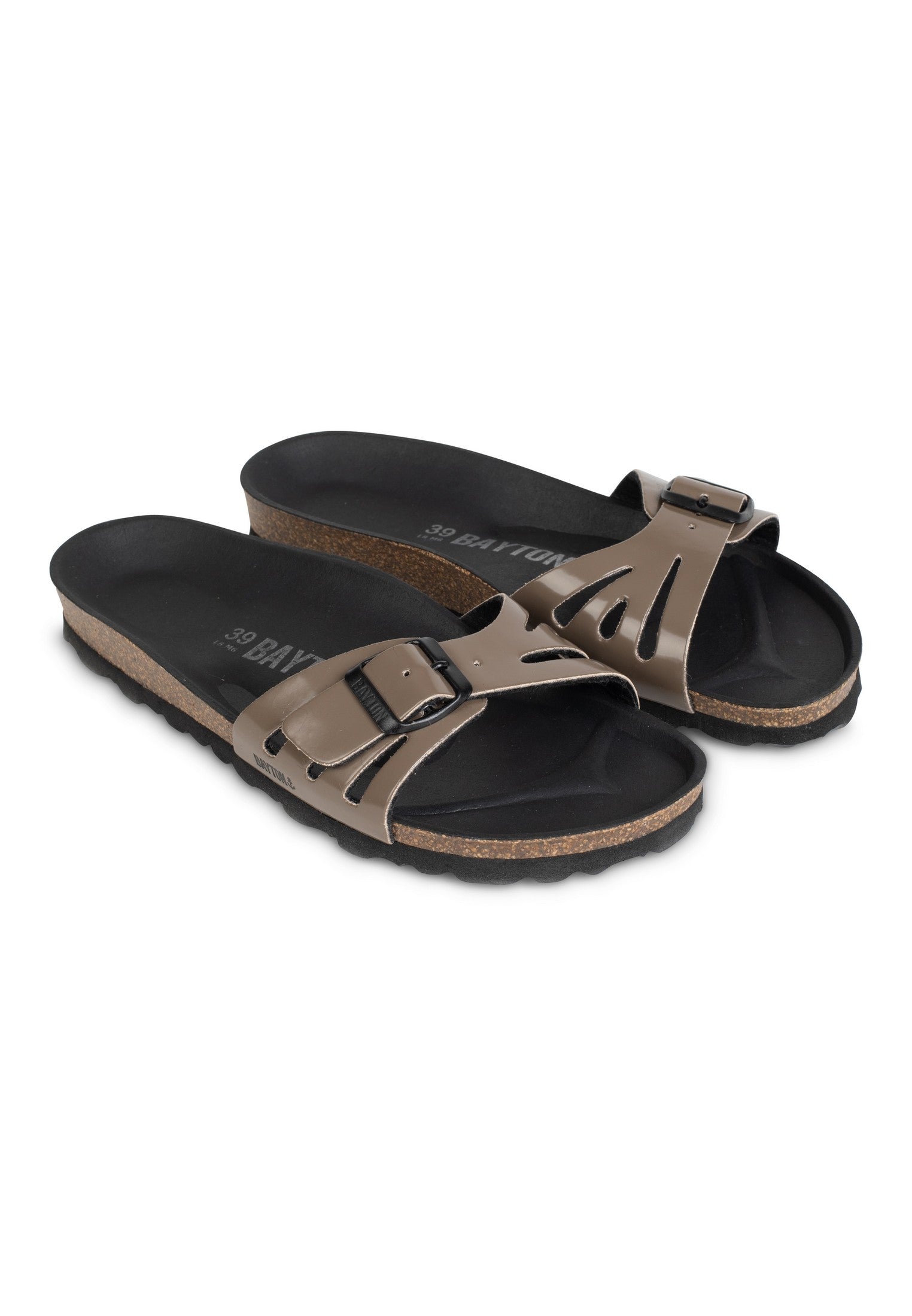 Athena Anthracite 1 Strap Sandals