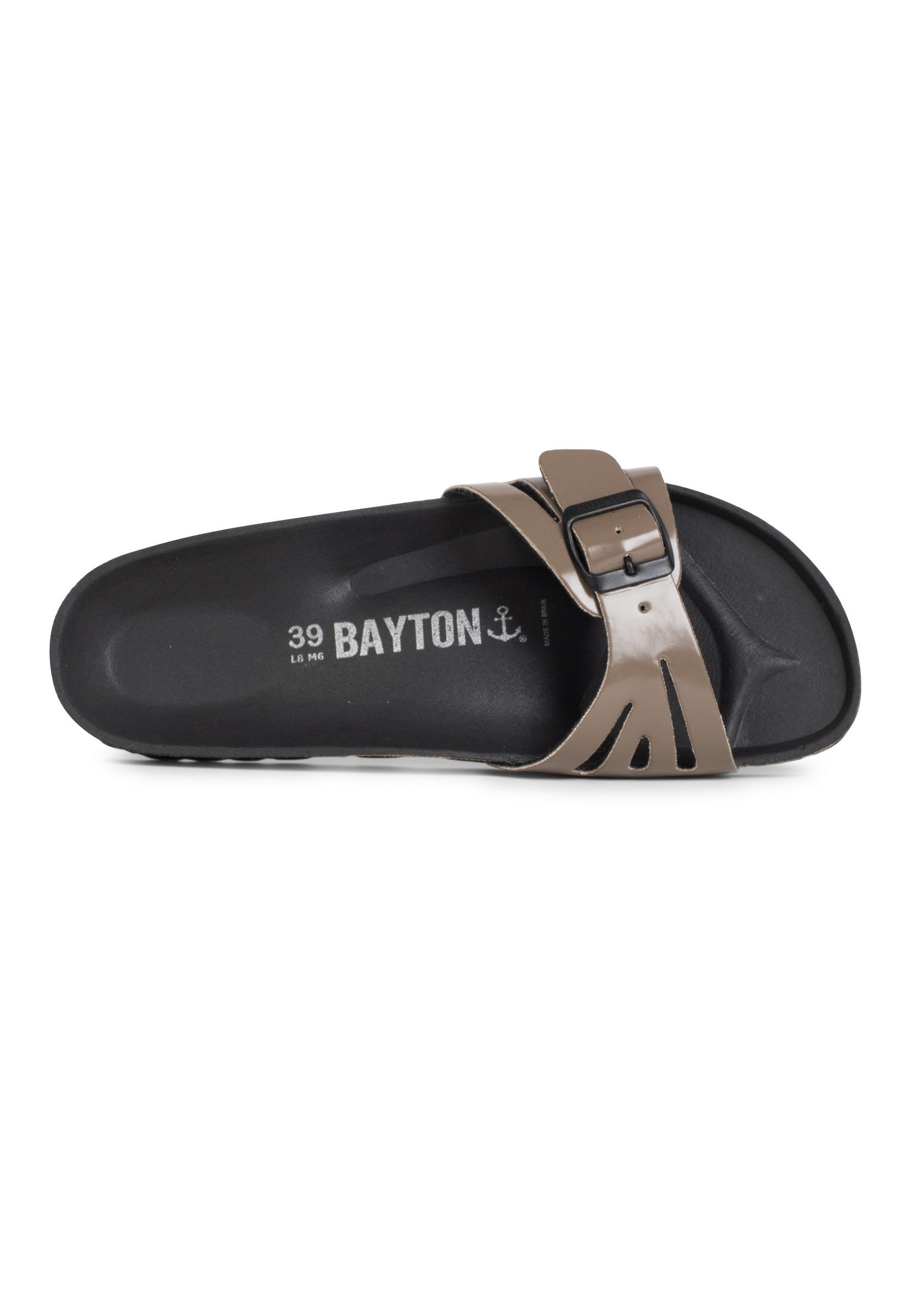 Athena Anthracite 1 Strap Sandals