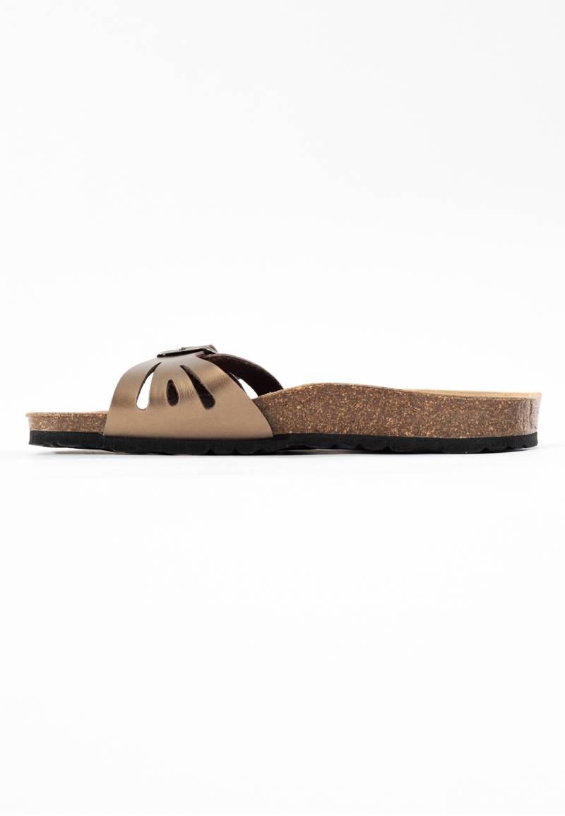 Athena Bronze 1 Strap Sandals