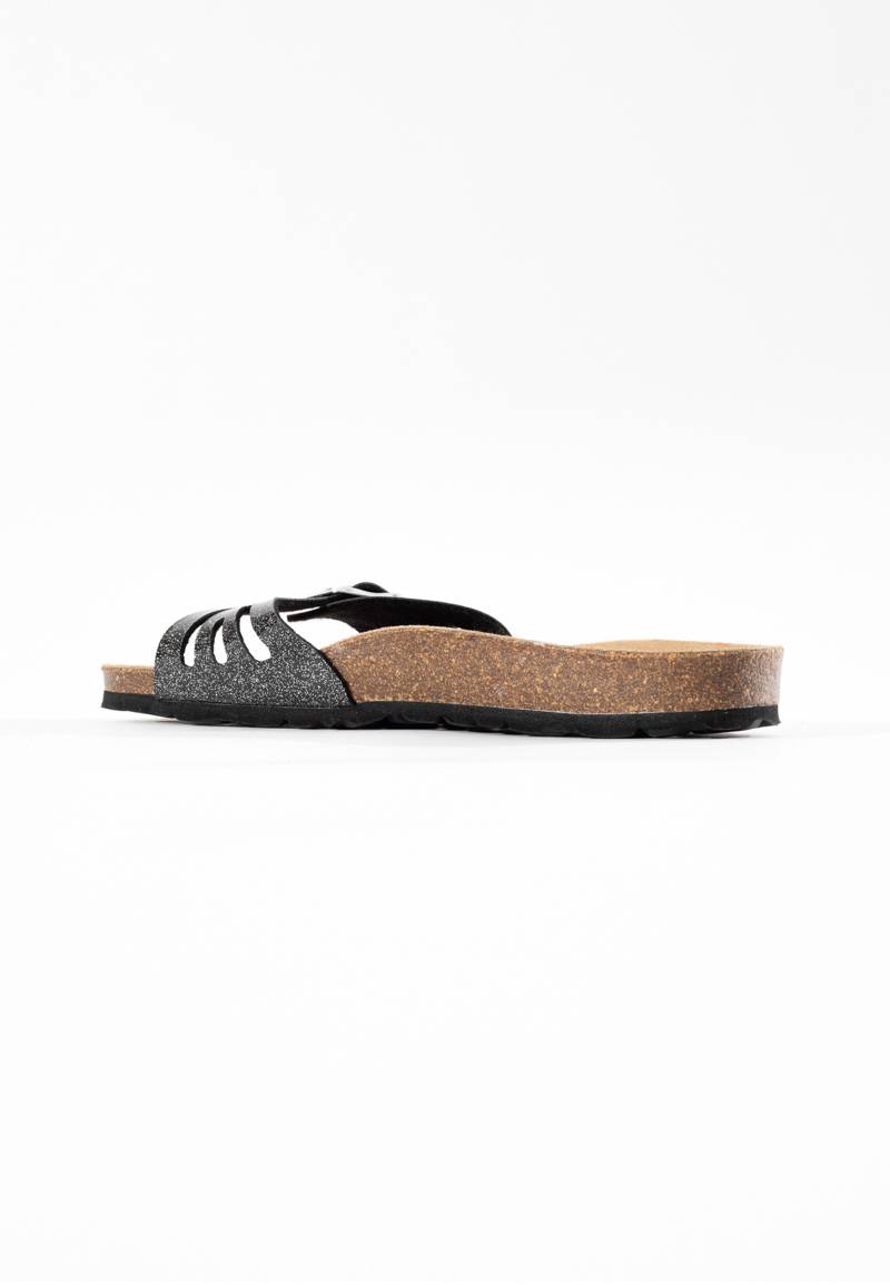 Athena Black 1 Strap Sandals