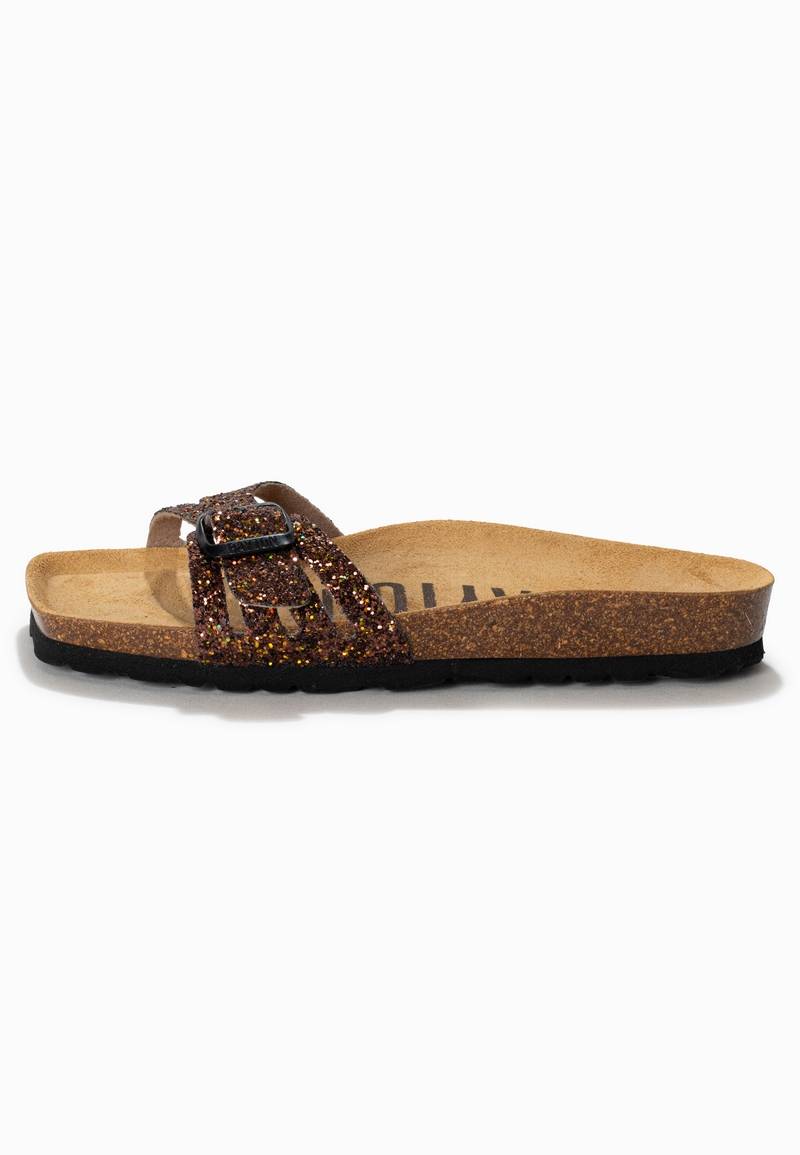 Sandalias Athena Bronce con purpurina