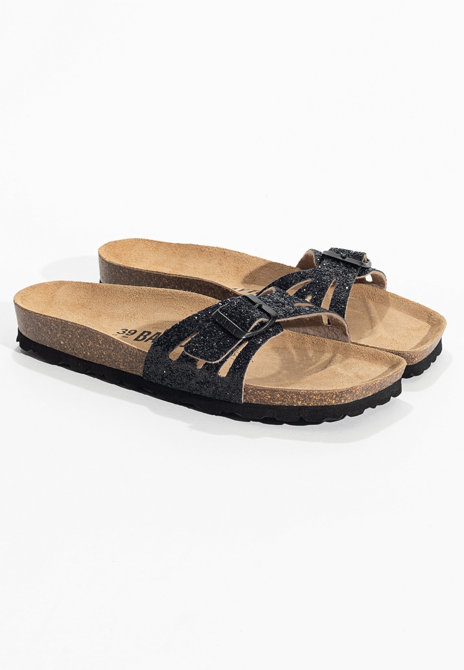 Sandalias Athena Negro brillo