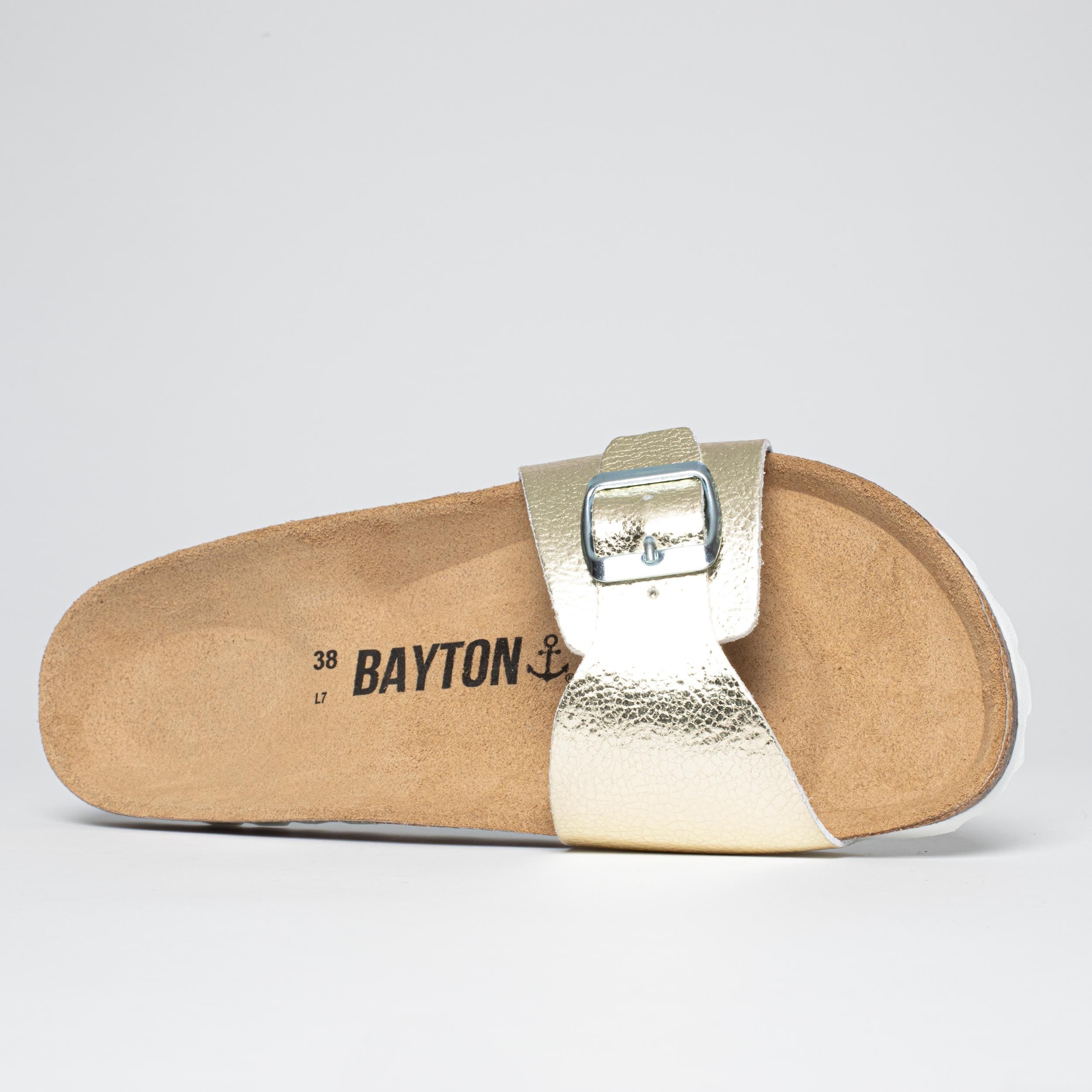 Ballarat Light Gold 1 Strap Sandals