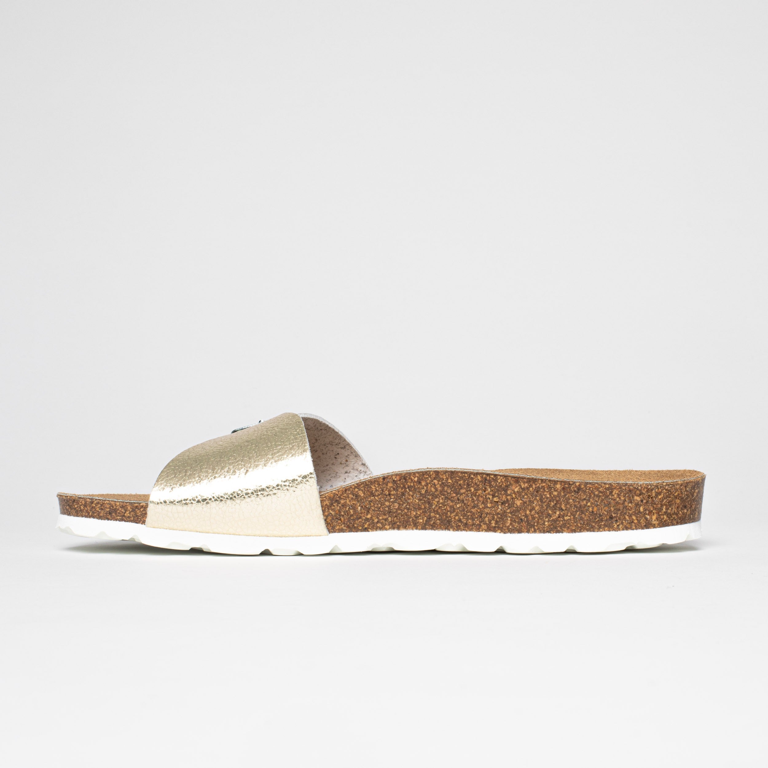 Ballarat Light Gold 1 Strap Sandals