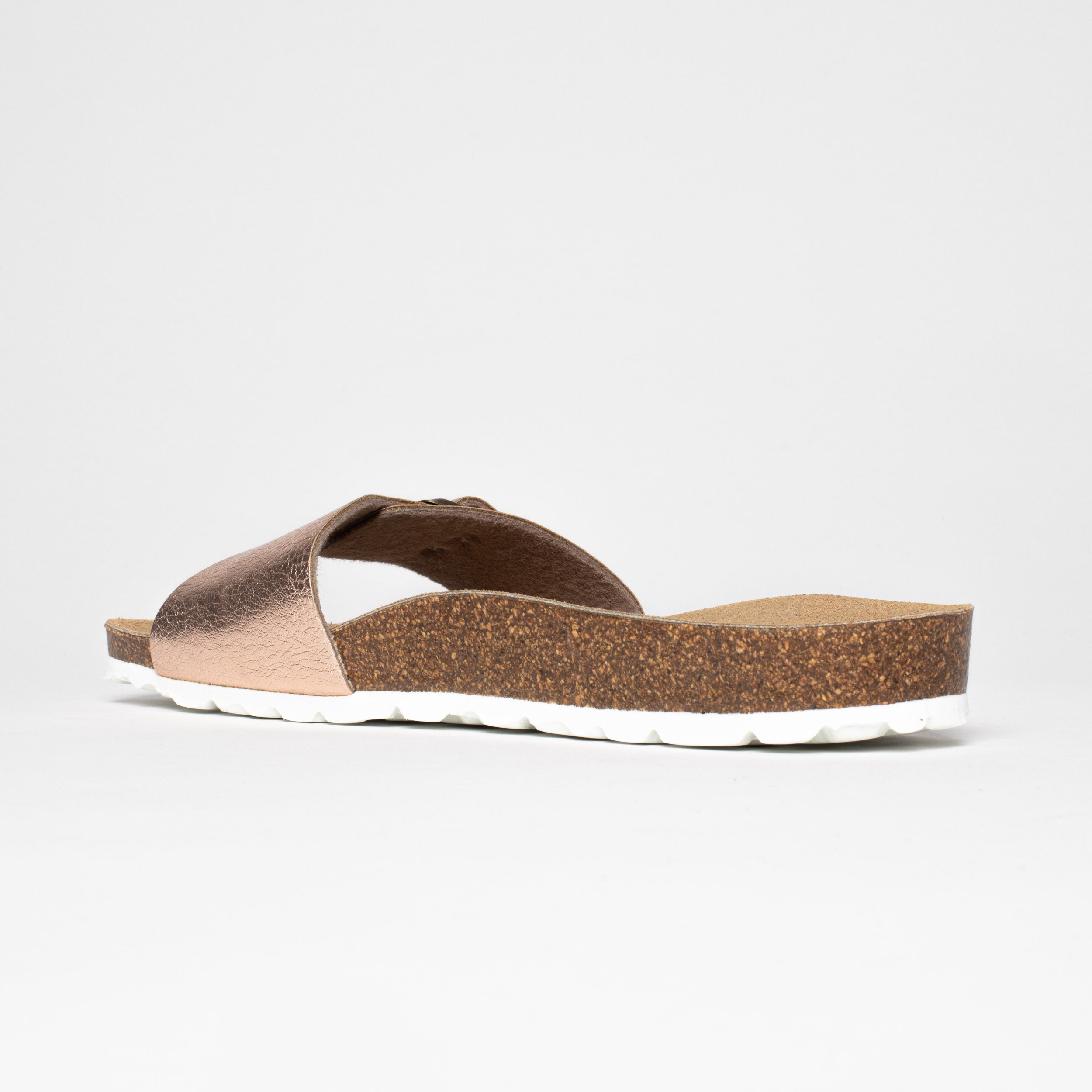 Ballarat Rose Gold 1 Strap Sandals