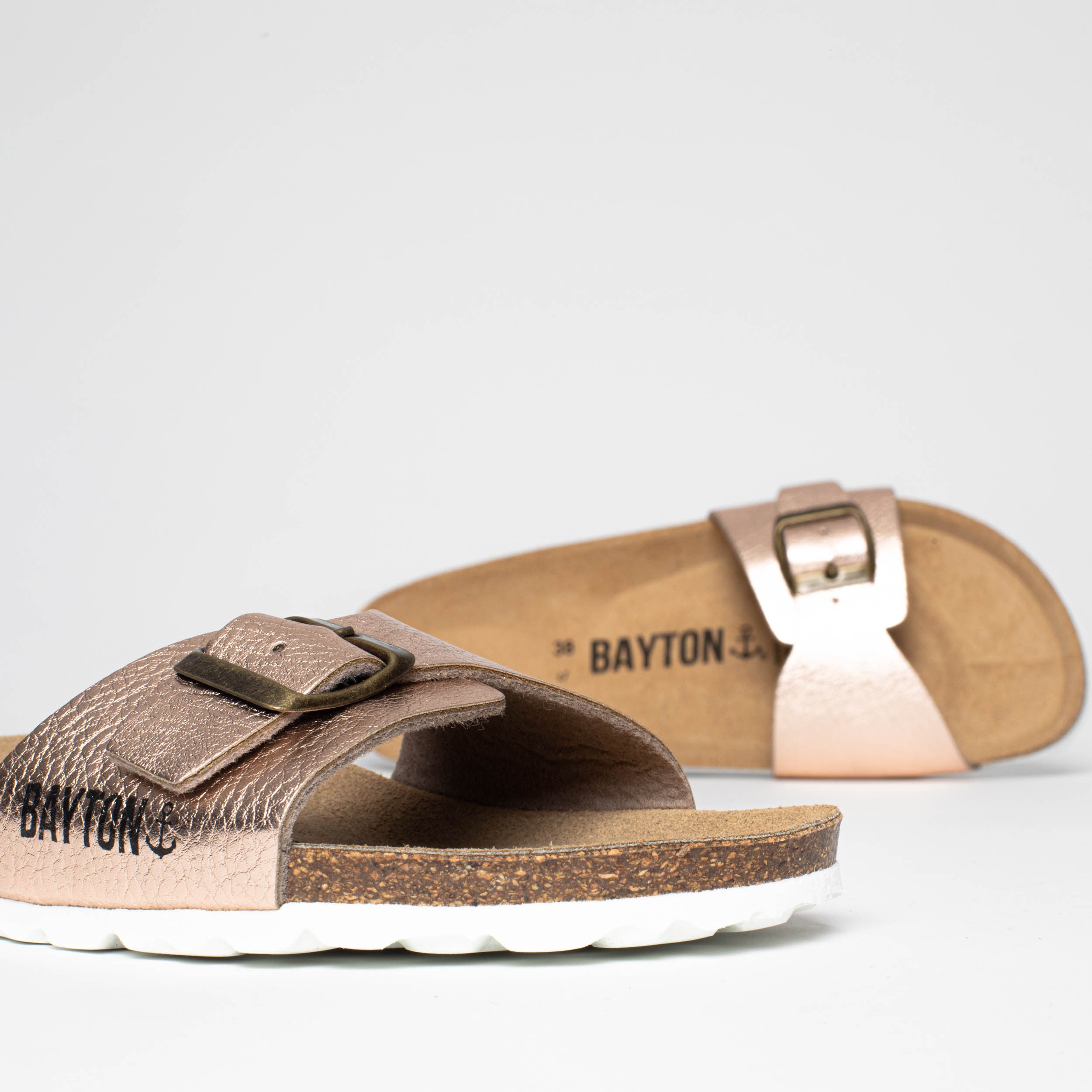 Ballarat Rose Gold 1 Strap Sandals