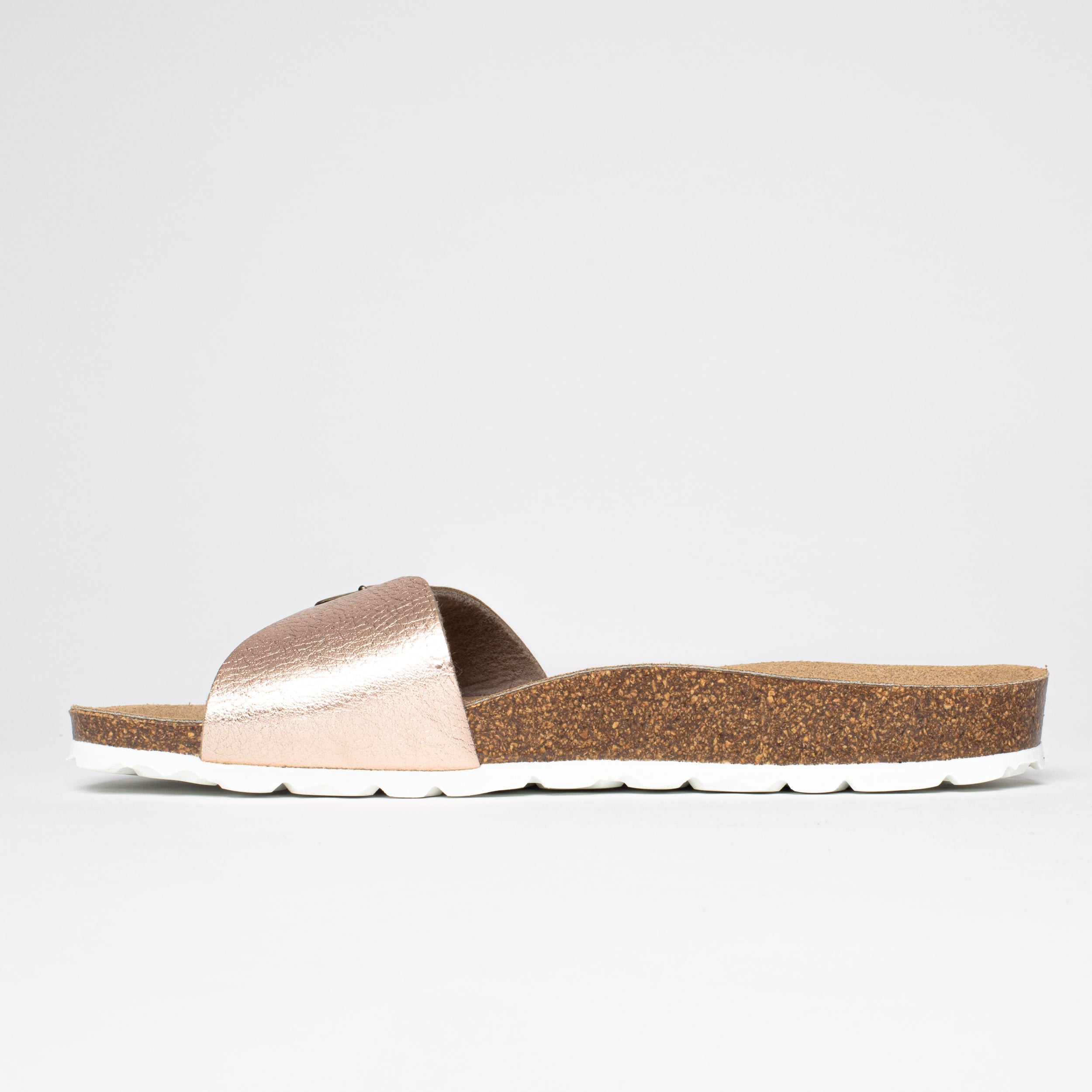 Ballarat Rose Gold 1 Strap Sandals