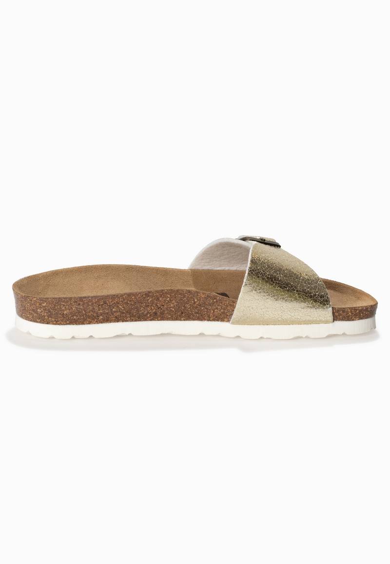 Ballarat Gold 1 Strap Sandals