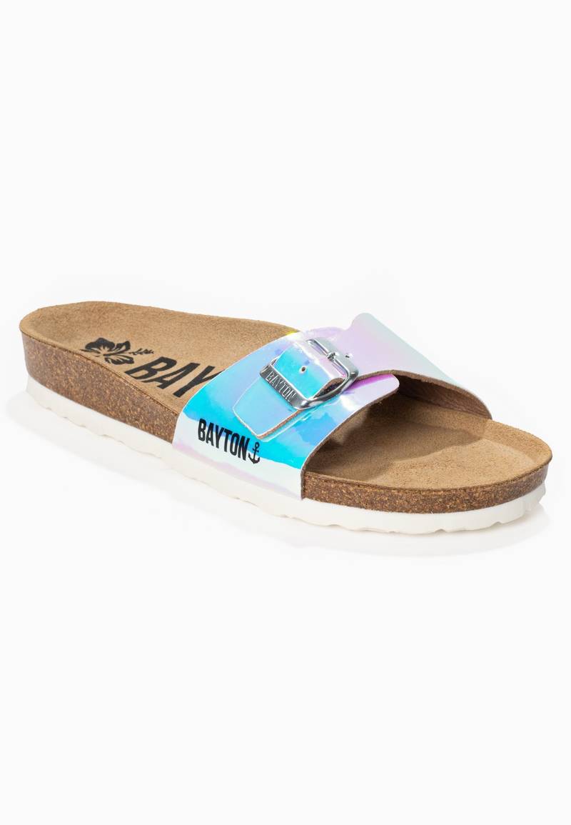 Ballarat Holographic 1 Strap Sandals