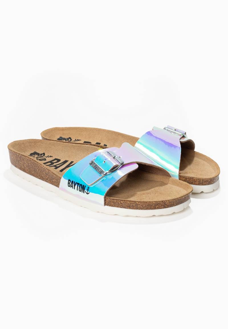 Ballarat Holographic 1 Strap Sandals