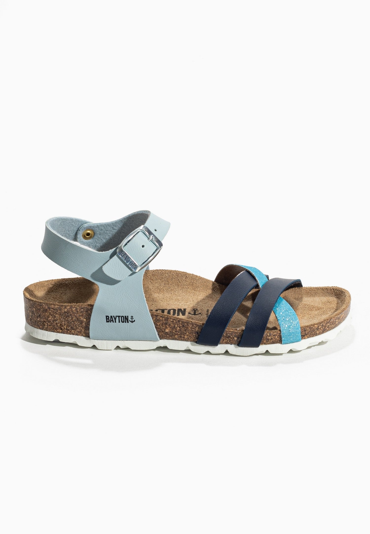 Sandalias Beladona Azul celeste y Azul marino