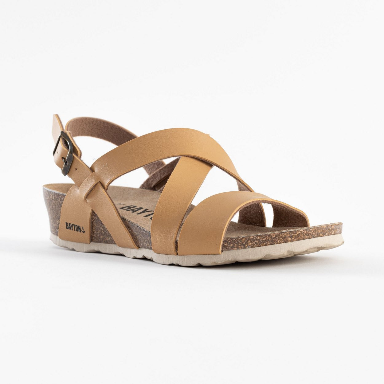 Berga Camel Wedge and Semi-Wedge Sandals