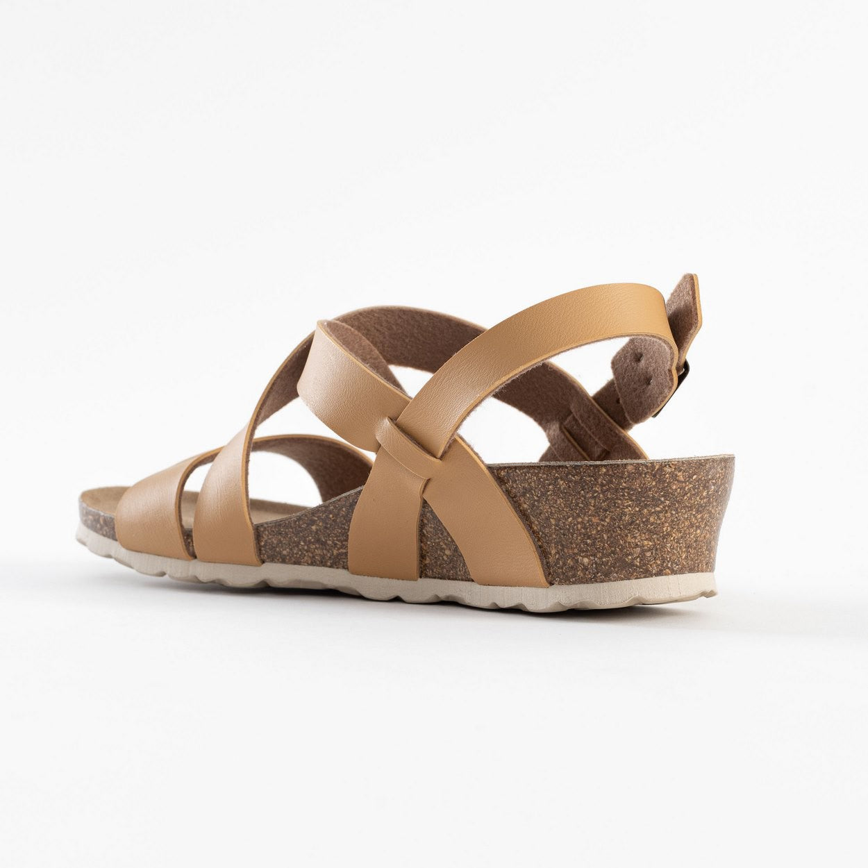 Berga Camel Wedge and Semi-Wedge Sandals