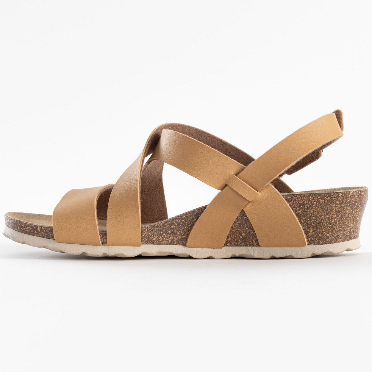 Sandalias Berga Cuña Y Semicuña Camel