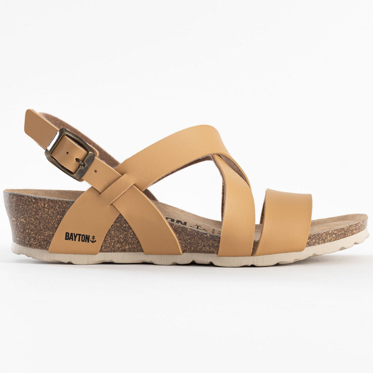 Berga Camel Wedge and Semi-Wedge Sandals